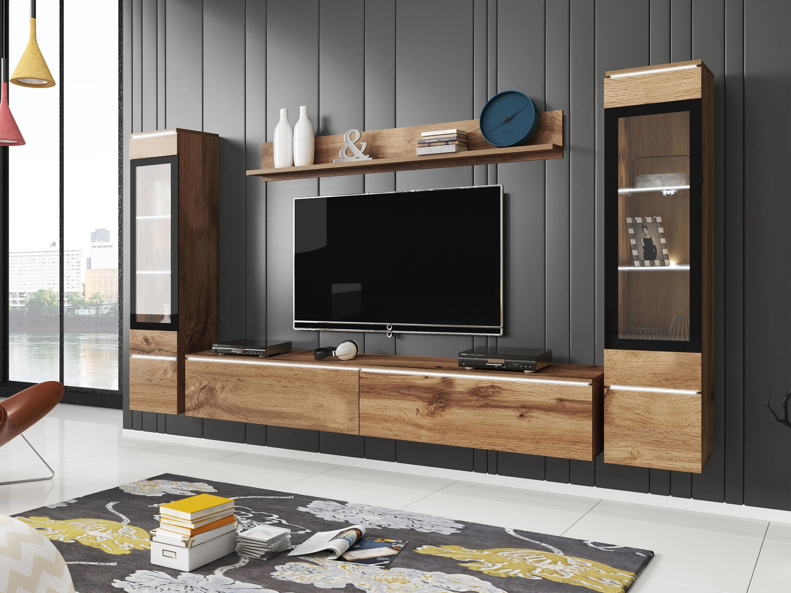 Woonkamerset Sarasota 126 (Wotan eik)