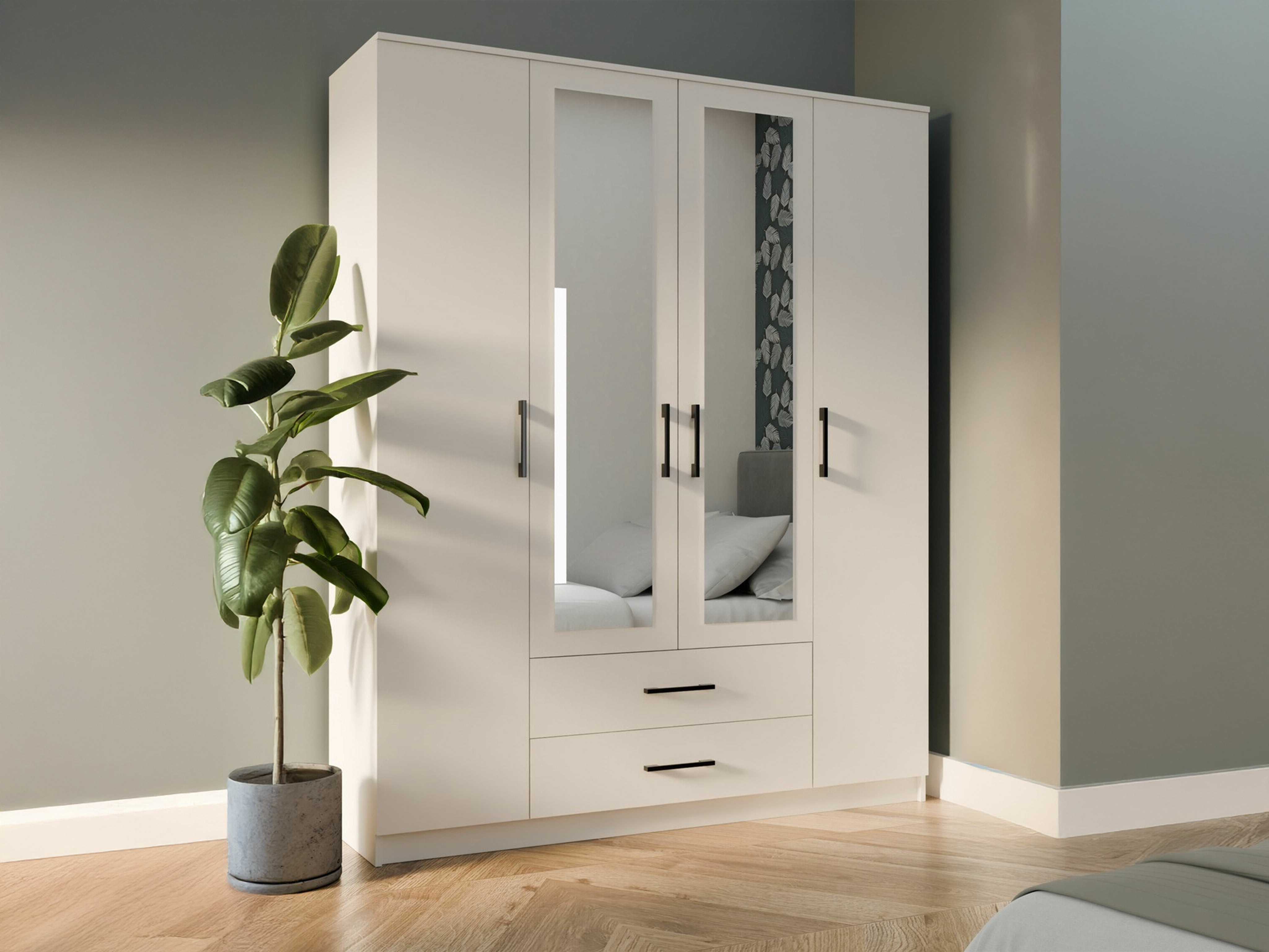 Kledingkast Mandeville 117 (Wit)