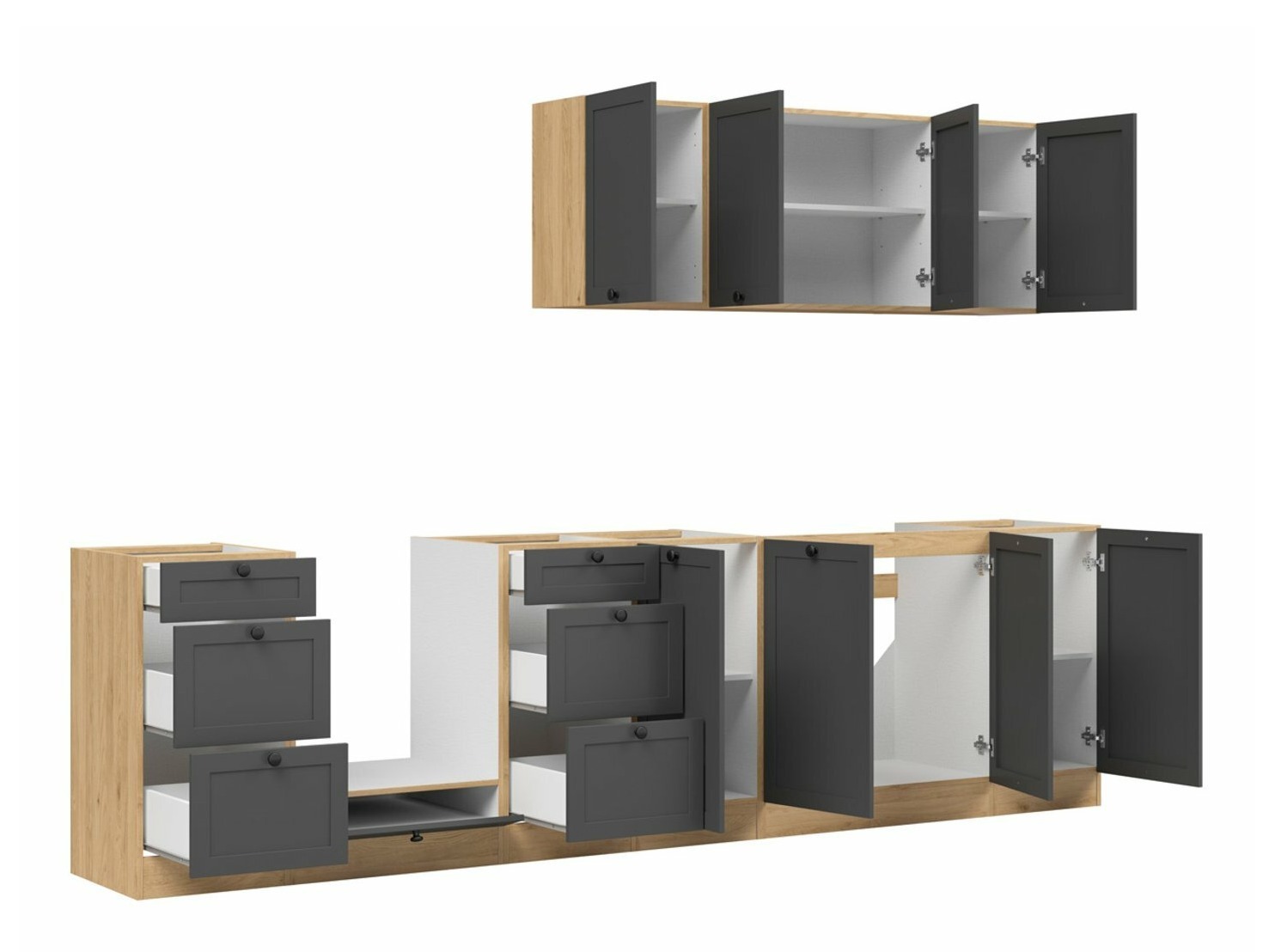 Modulaire keukenset Classic Grey Oak 119