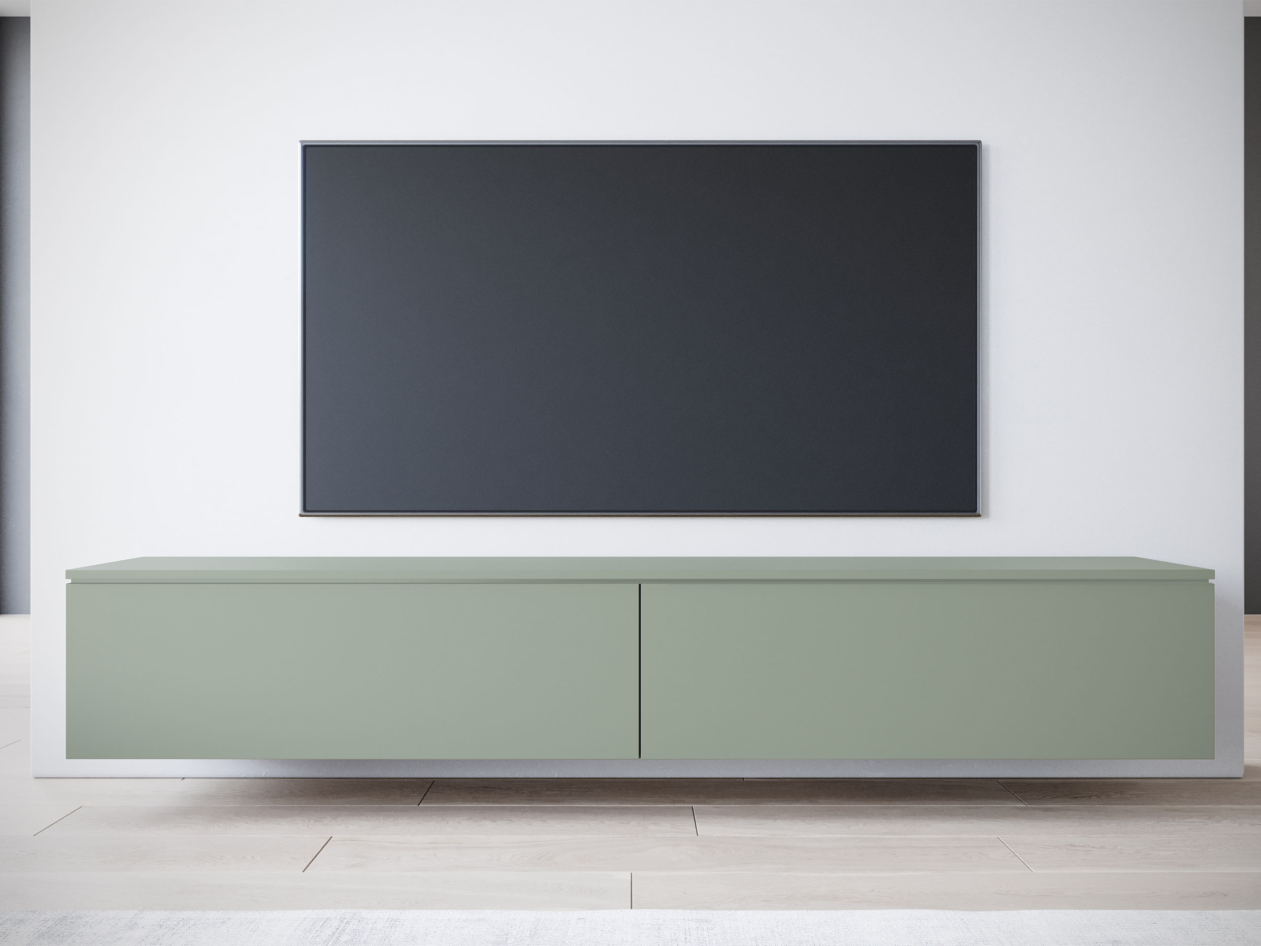 TV-meubel Sarasota 121 (Stoffig groen)