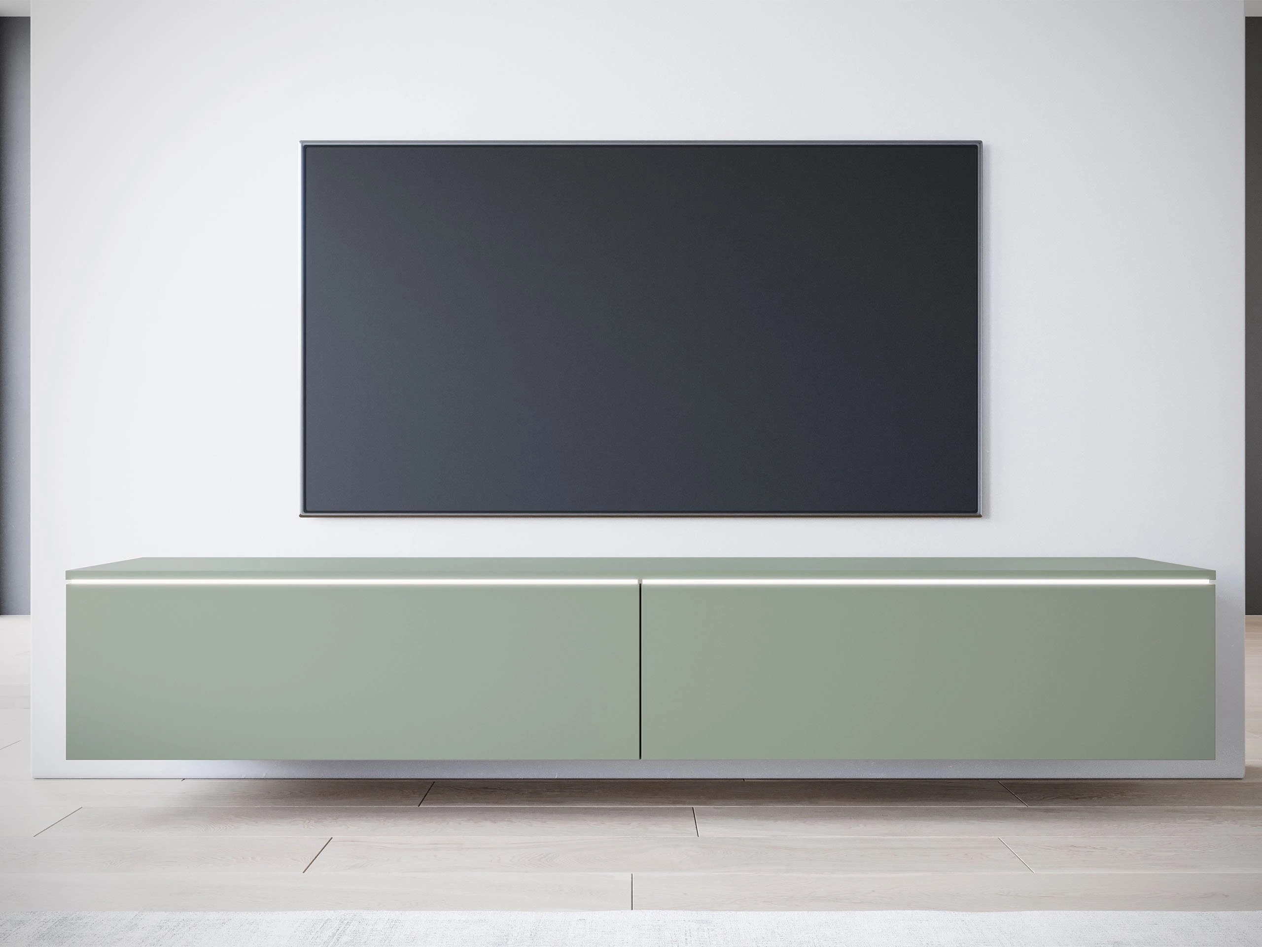 TV-meubel Sarasota 121 (Stoffig groen)