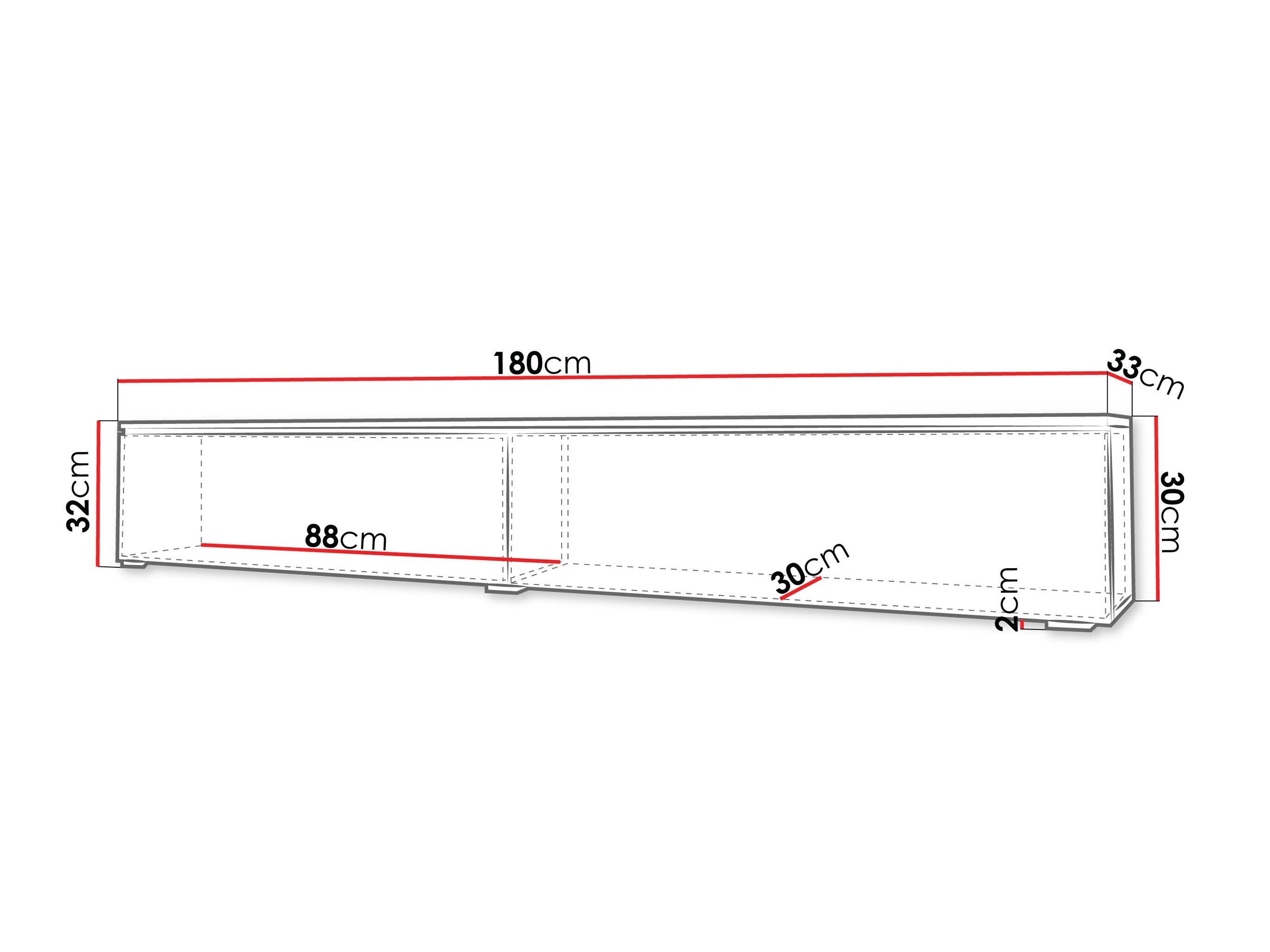 TV-meubel Sarasota 121 (Stoffig groen)