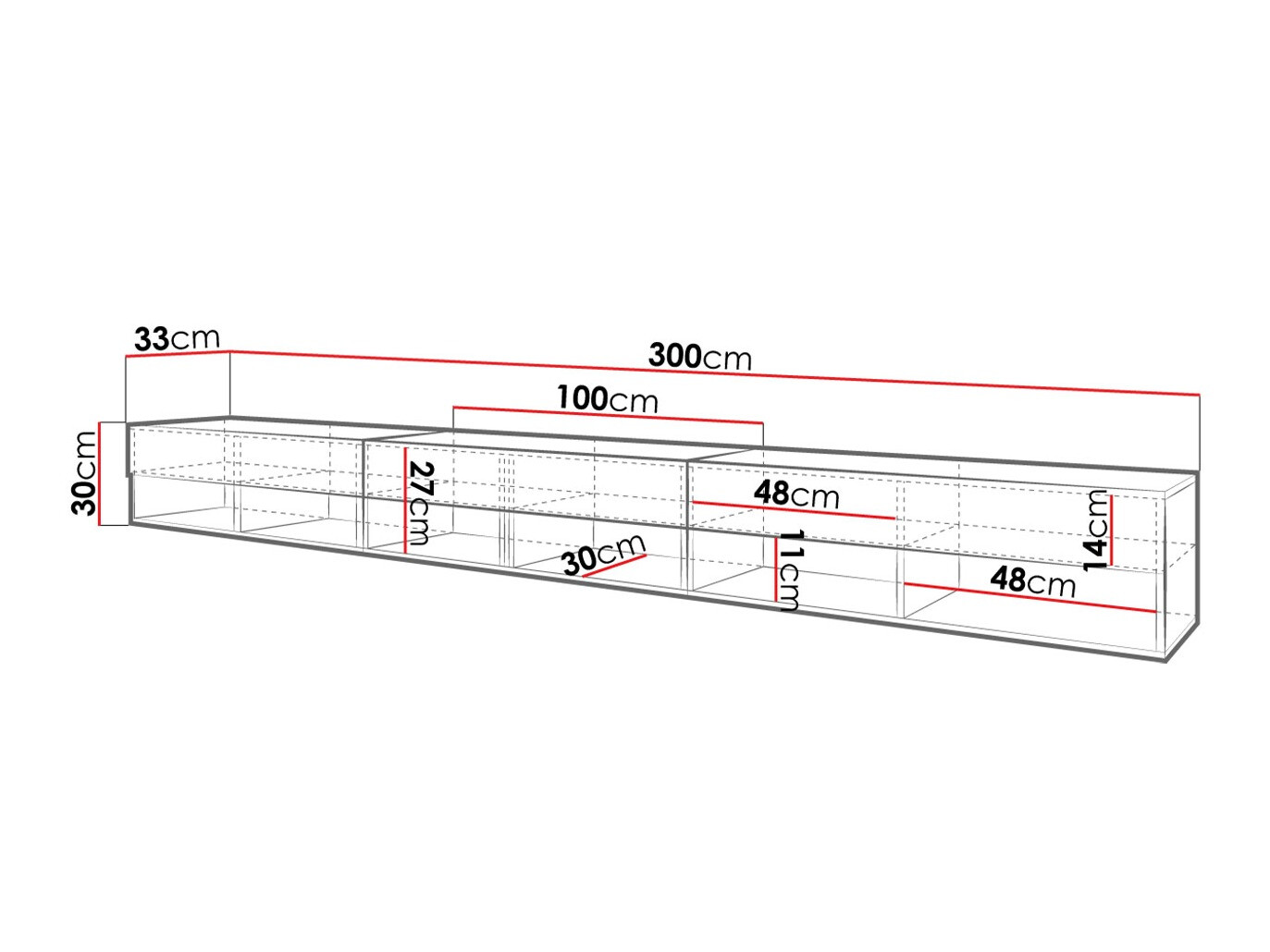 TV-meubel Sarasota 144 (Kasjmier)