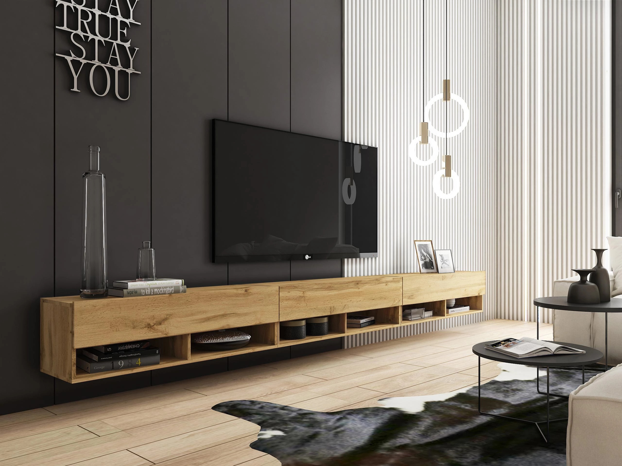 TV-meubel Sarasota 144 (Wotan eik)