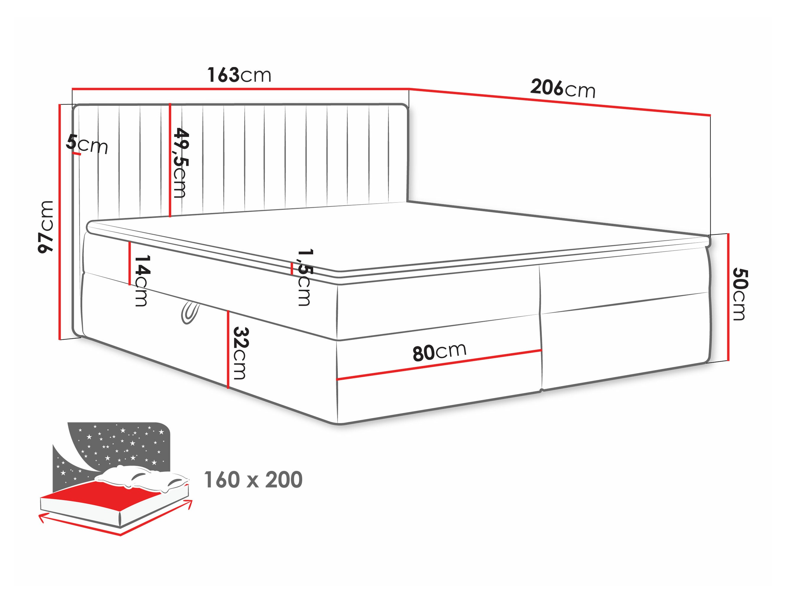 Boxspring Comfivo 481 (Manila 35)