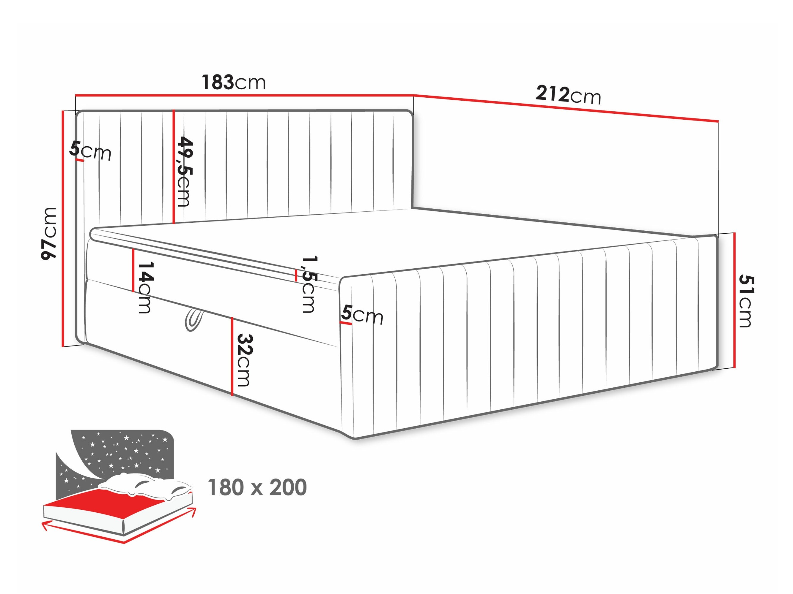 Boxspring Comfivo 482 (Manila 09)