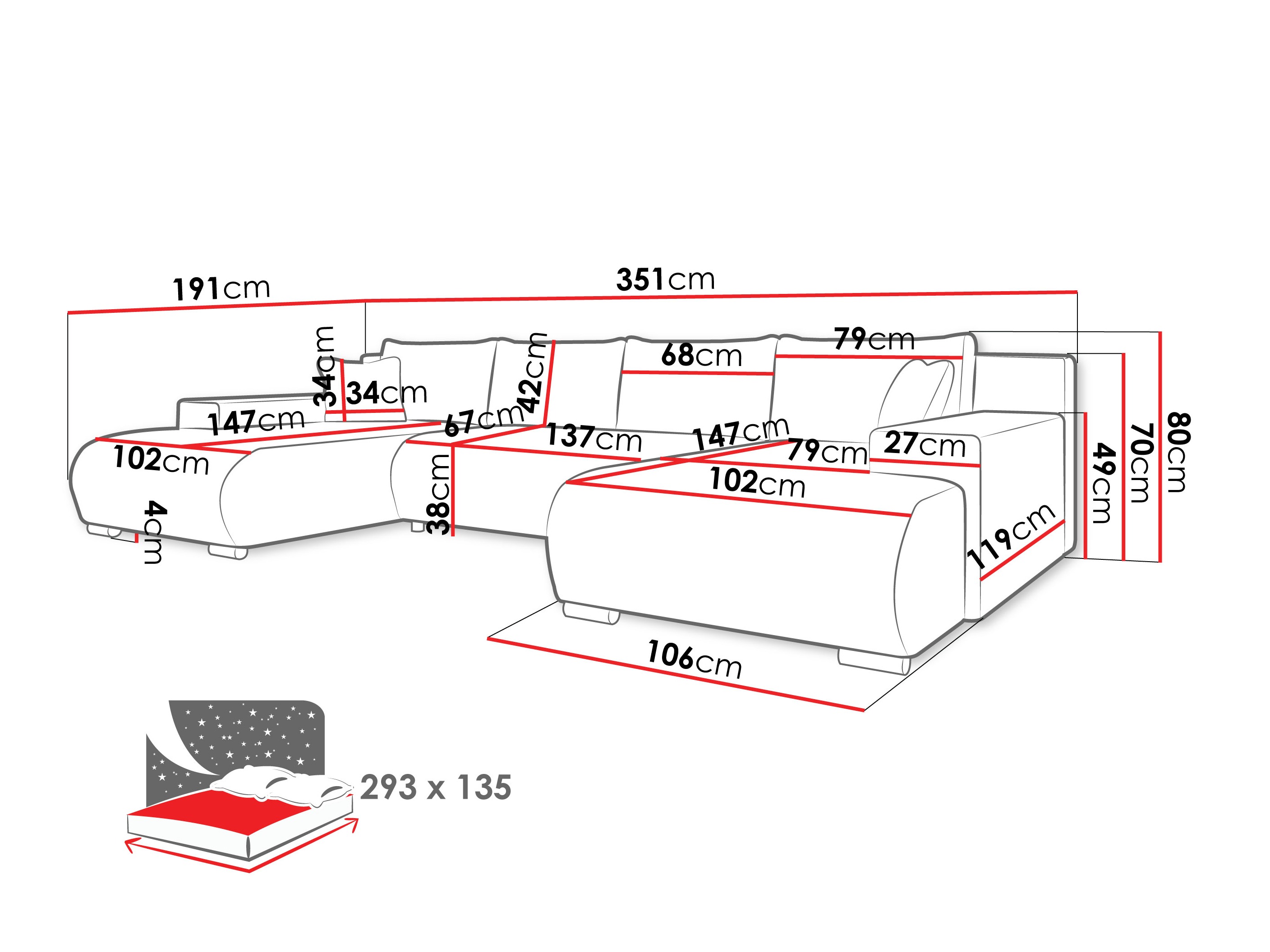 Hoekbank Comfivo 483 (Poso 100)