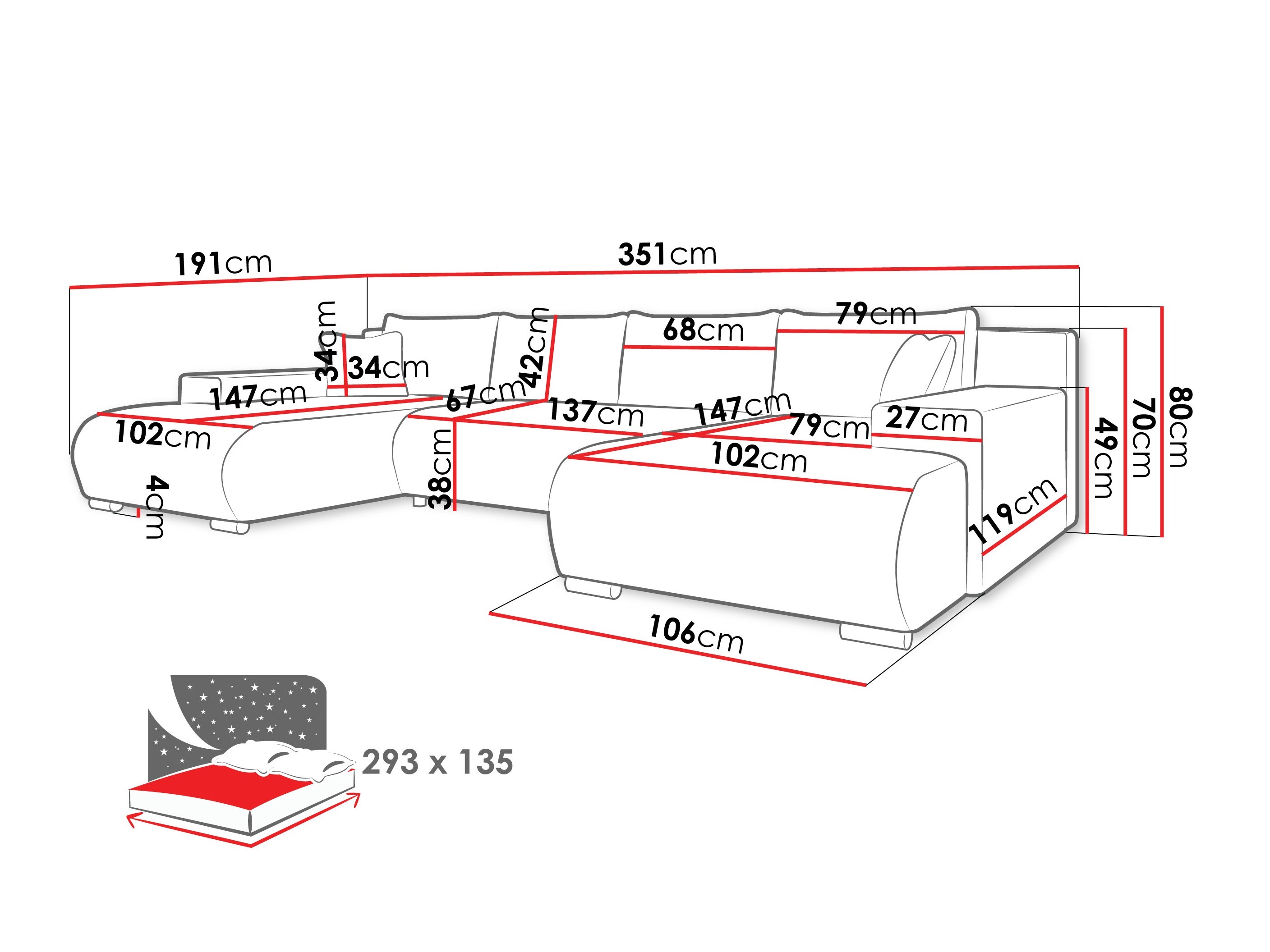 Hoekbank Comfivo 483 (Poso 135)