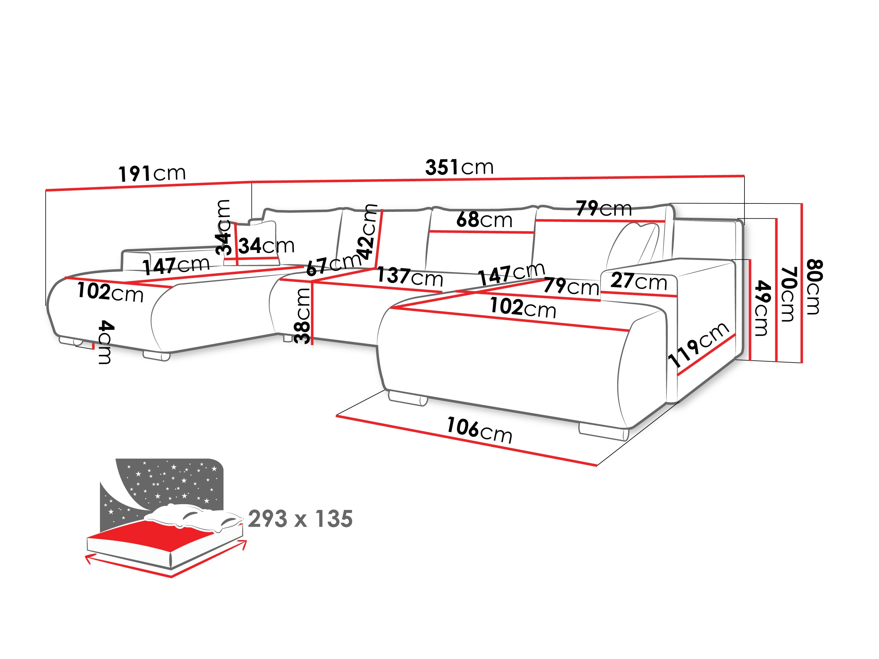 Hoekbank Comfivo 483 (Wave 09)