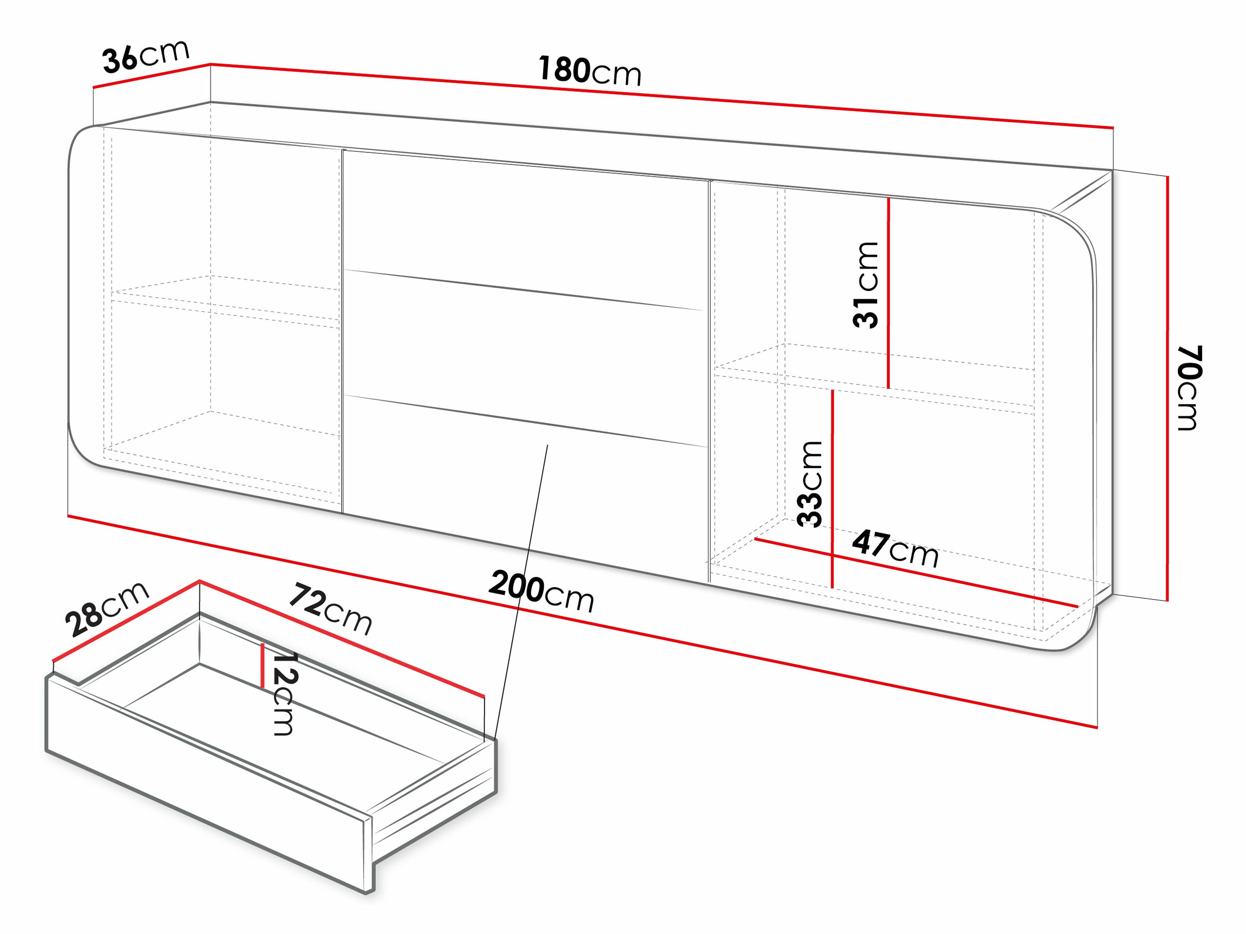 Ladekast Kingston 202