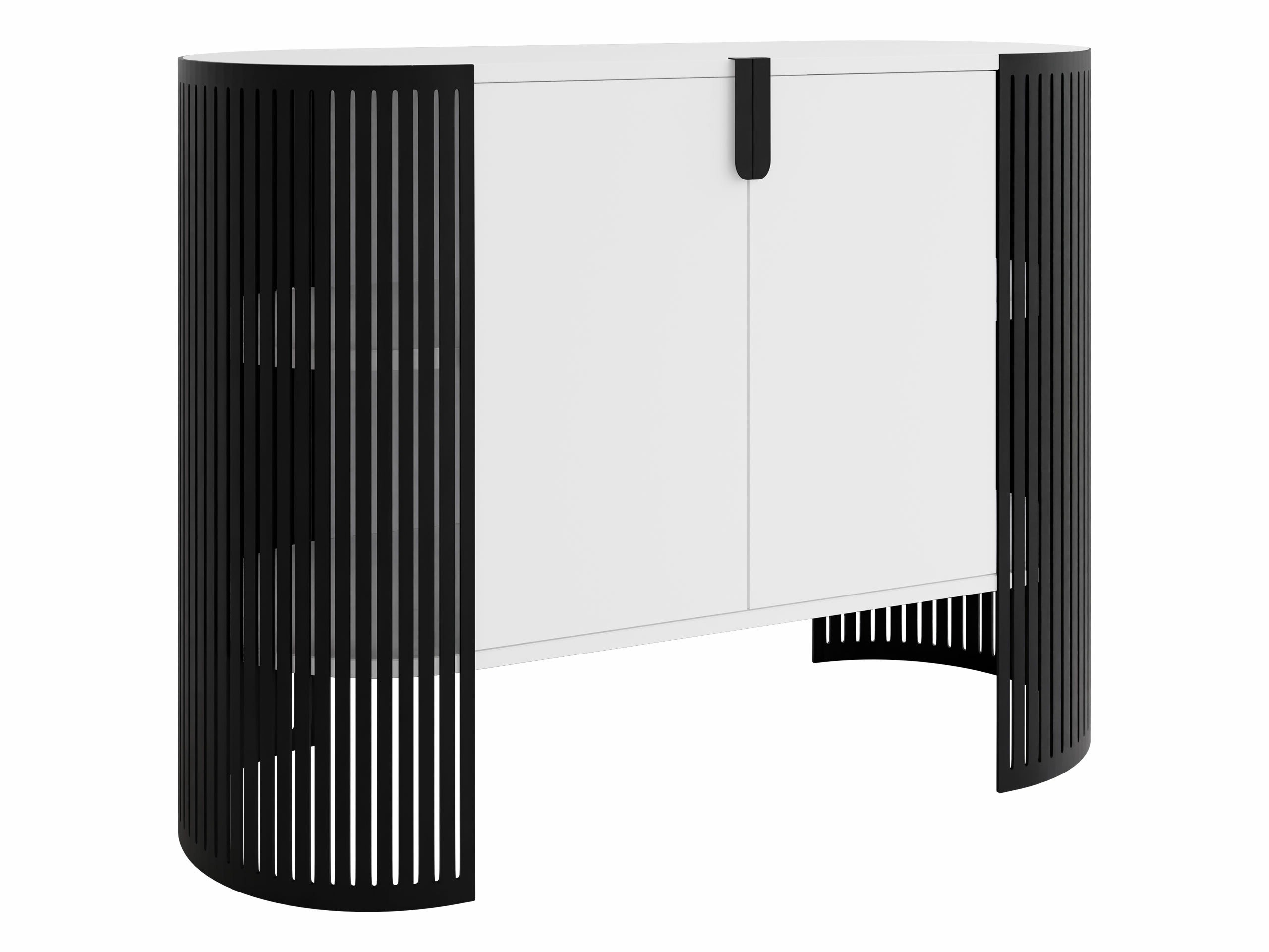 Dressoir Civer (Zwart + Wit)