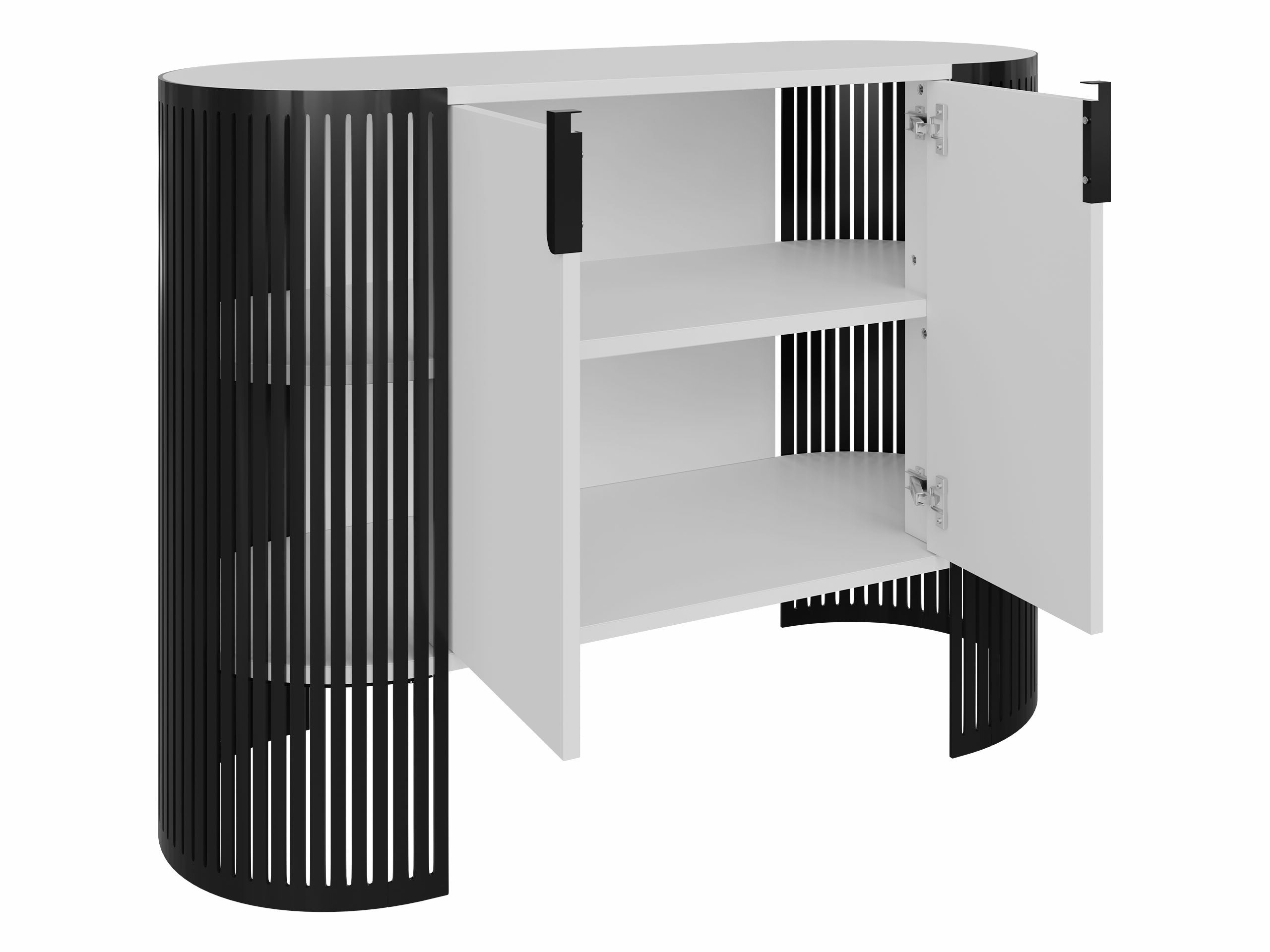 Dressoir Sordore 130 (Roze + Zwart marmer)