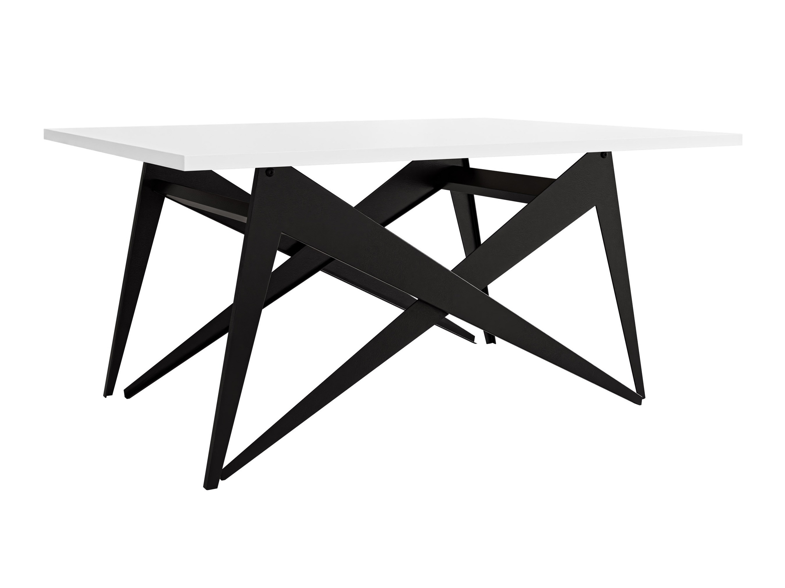 Transformeerbare salontafel Oswego 150 (Wit + Zwart)