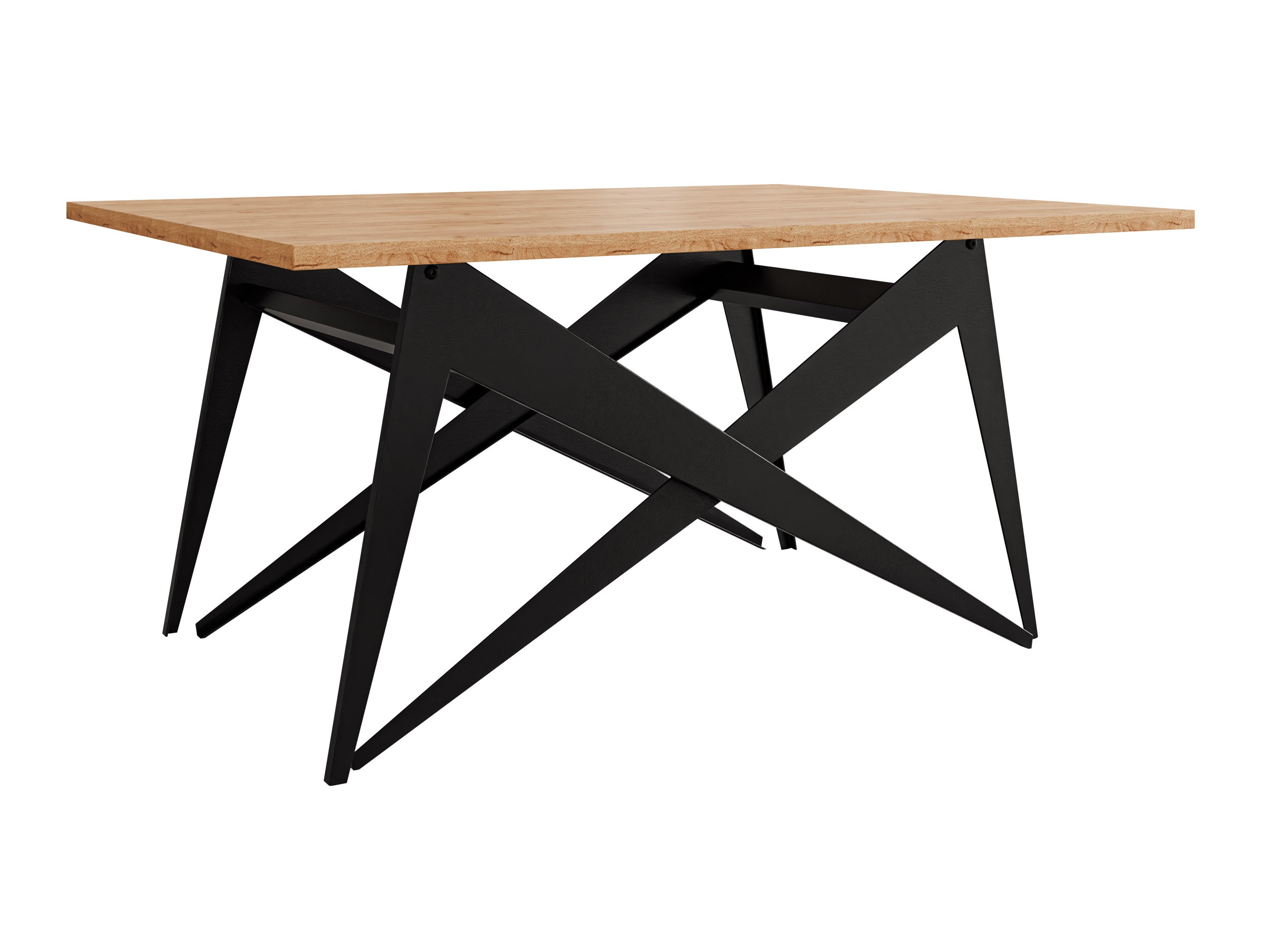 Transforming salontafel Oswego 150 (Ambachtelijke gouden eik + Zwart)