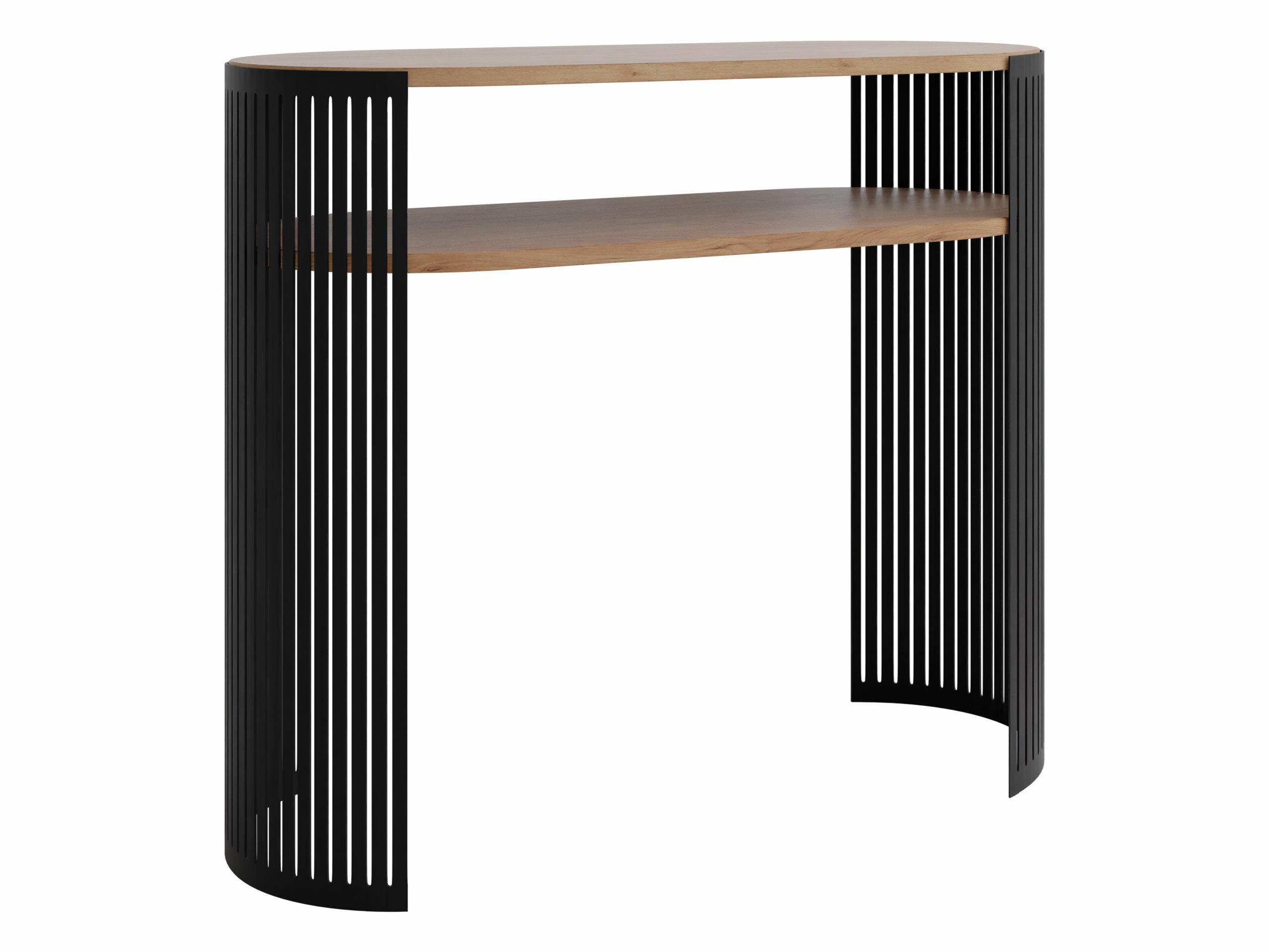 Wandtafel Civer (Zwart + Ambachtelijke gouden eik)