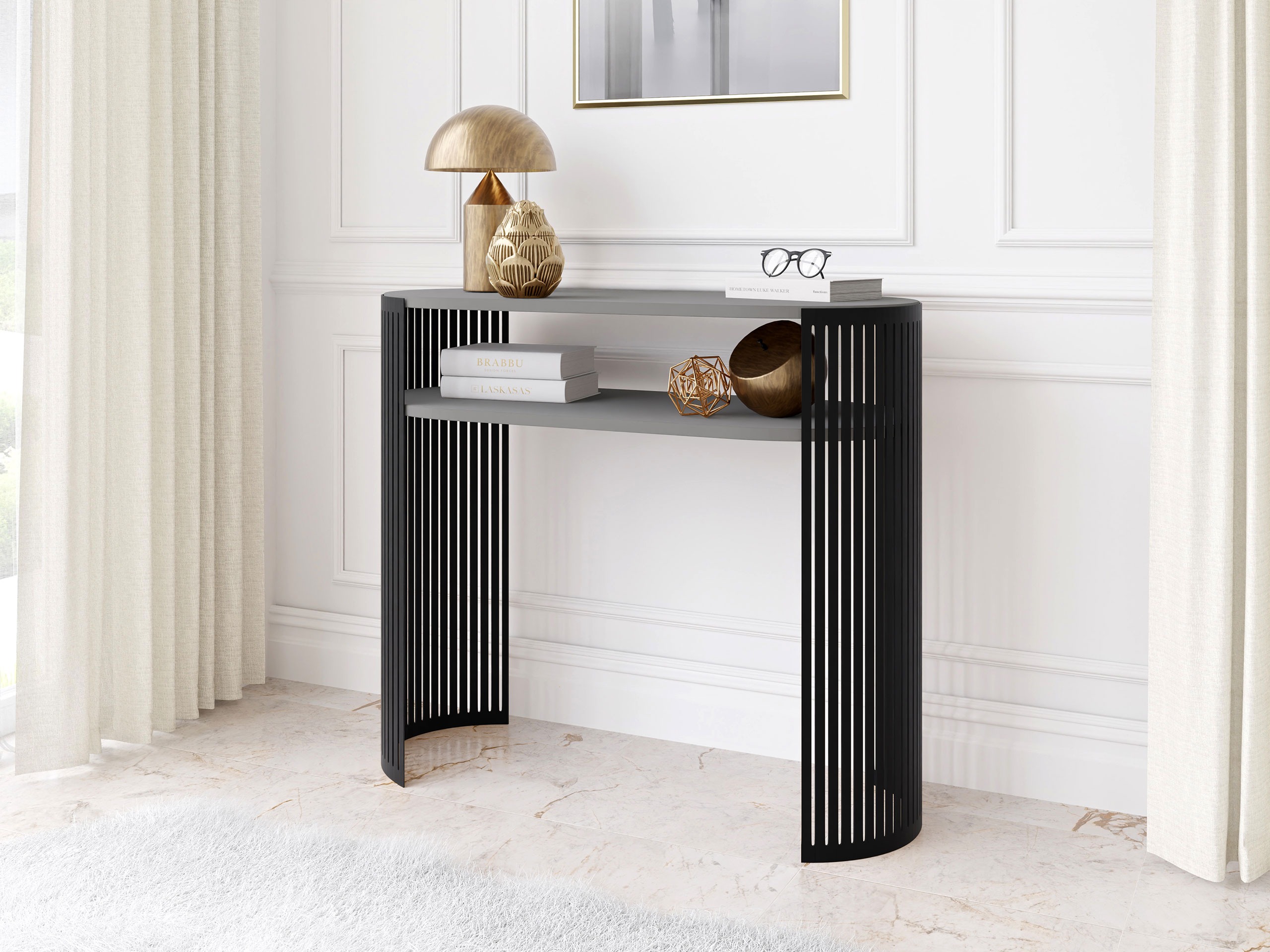 Wandtafel Civer (Zwart + Grafiet)