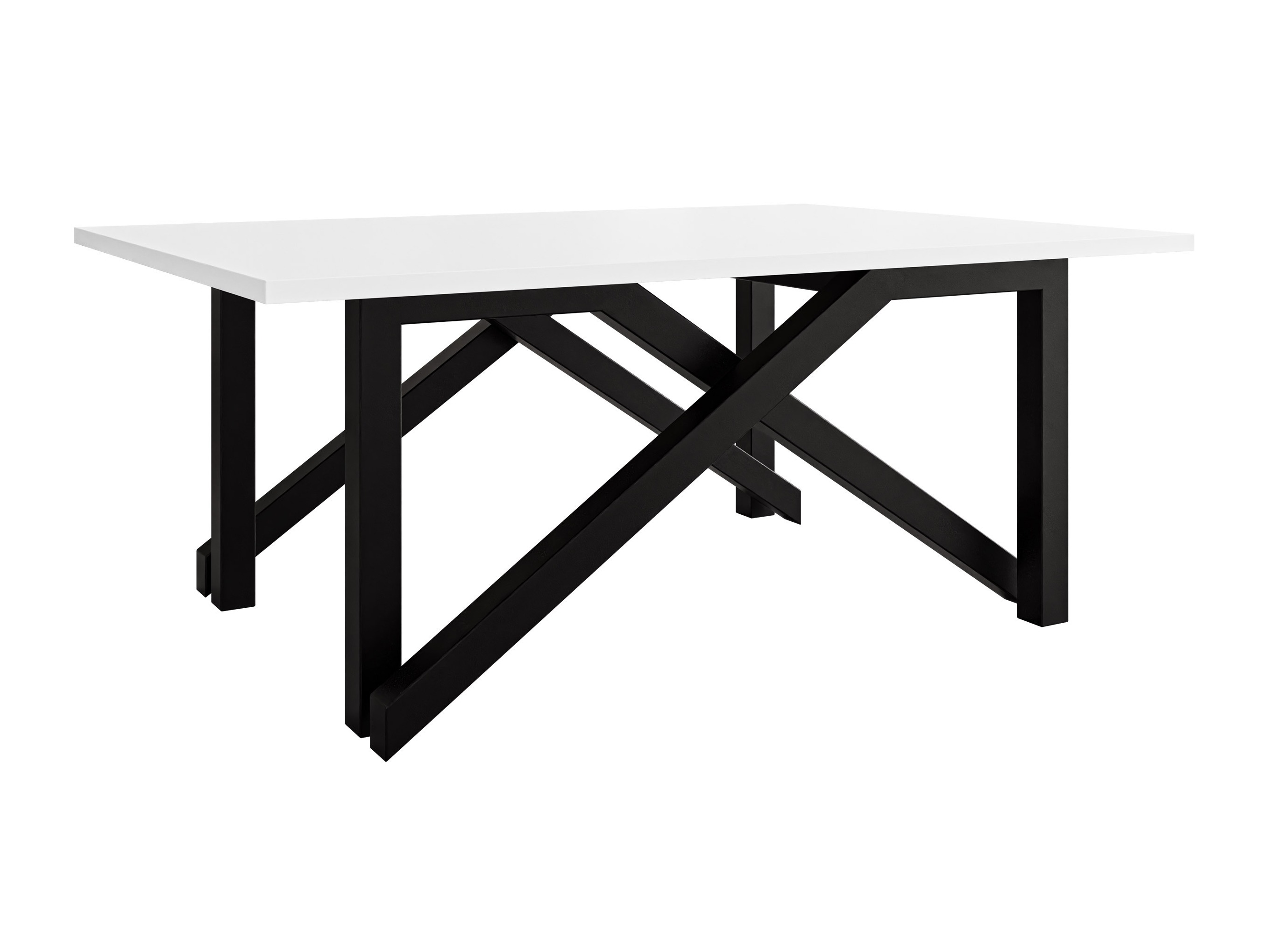 Transformeerbare salontafel Oswego 151 (Wit + Zwart)