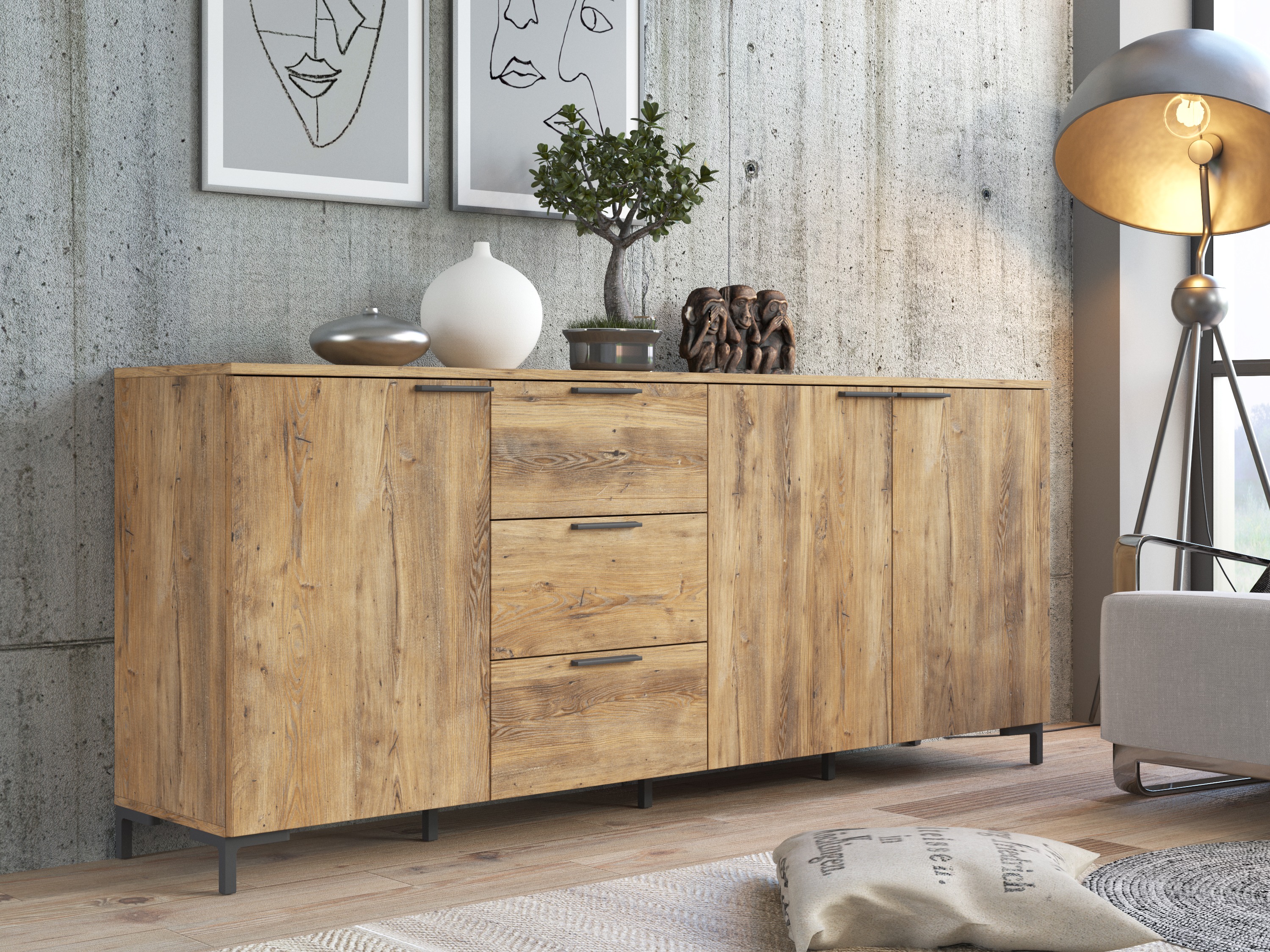 Ladekast Salnola 102 (Kastanje)