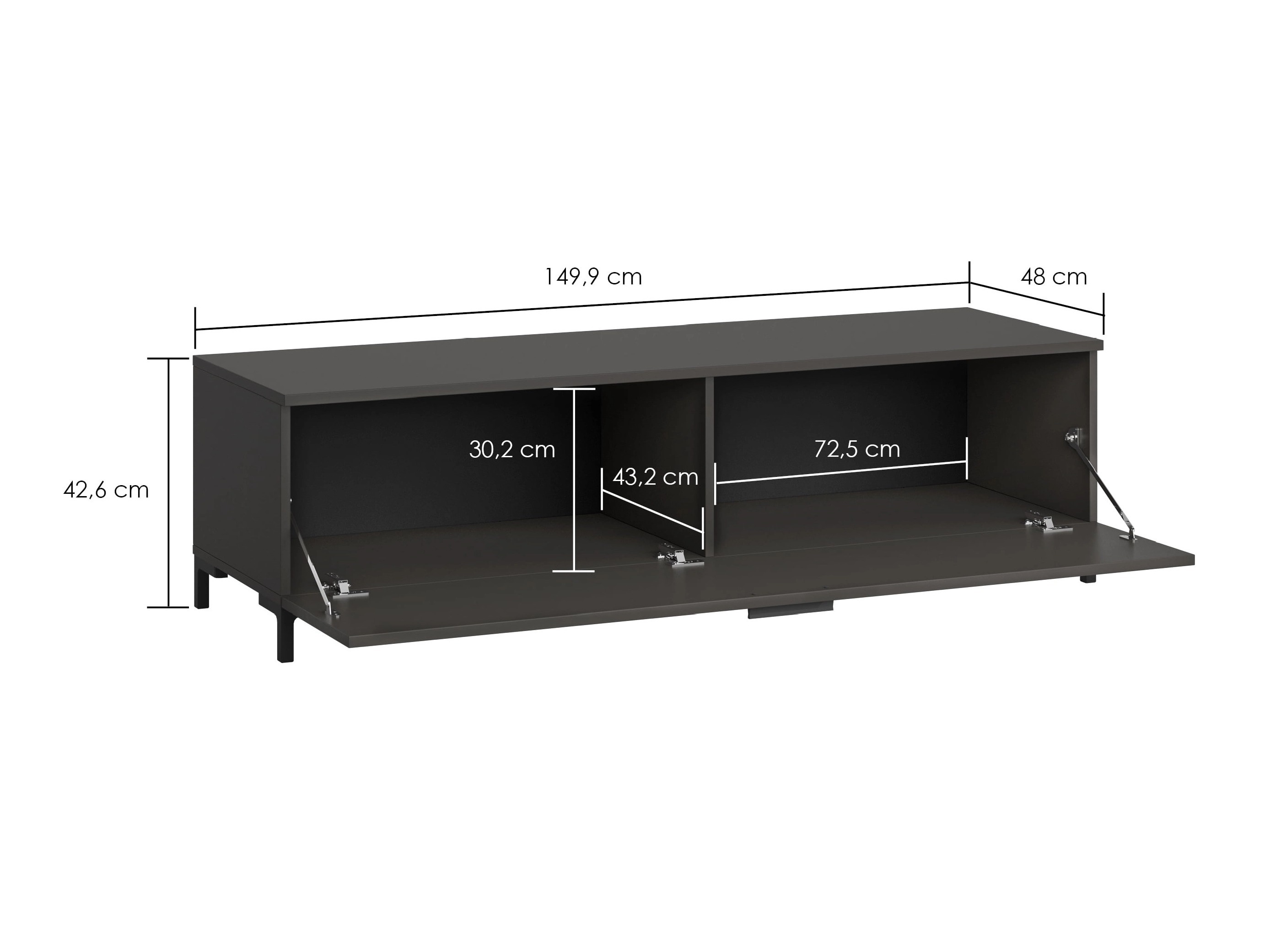 TV-meubel Salnola 103 (Kastanje)
