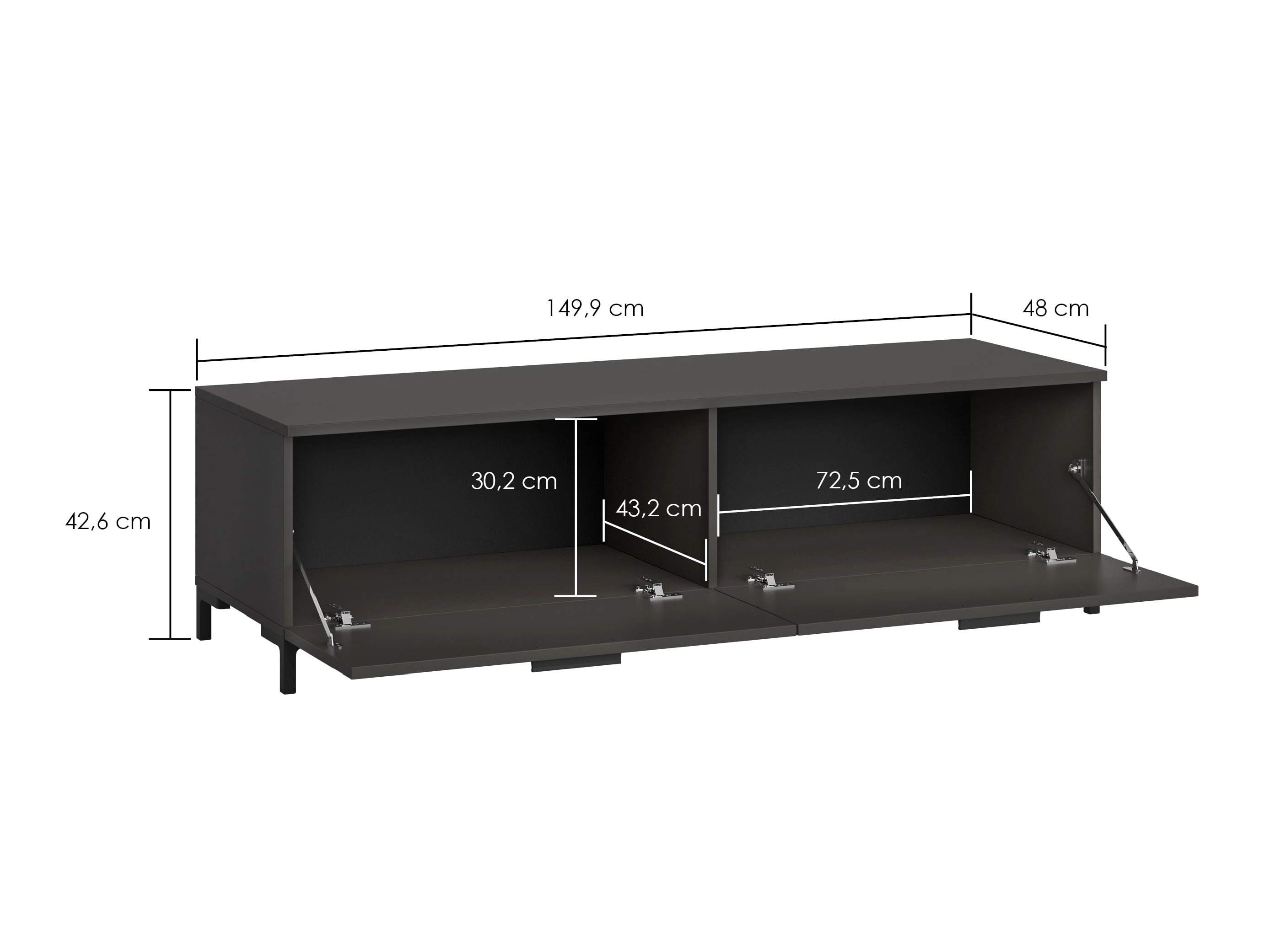TV-meubel Salnola 104 (Kastanje)