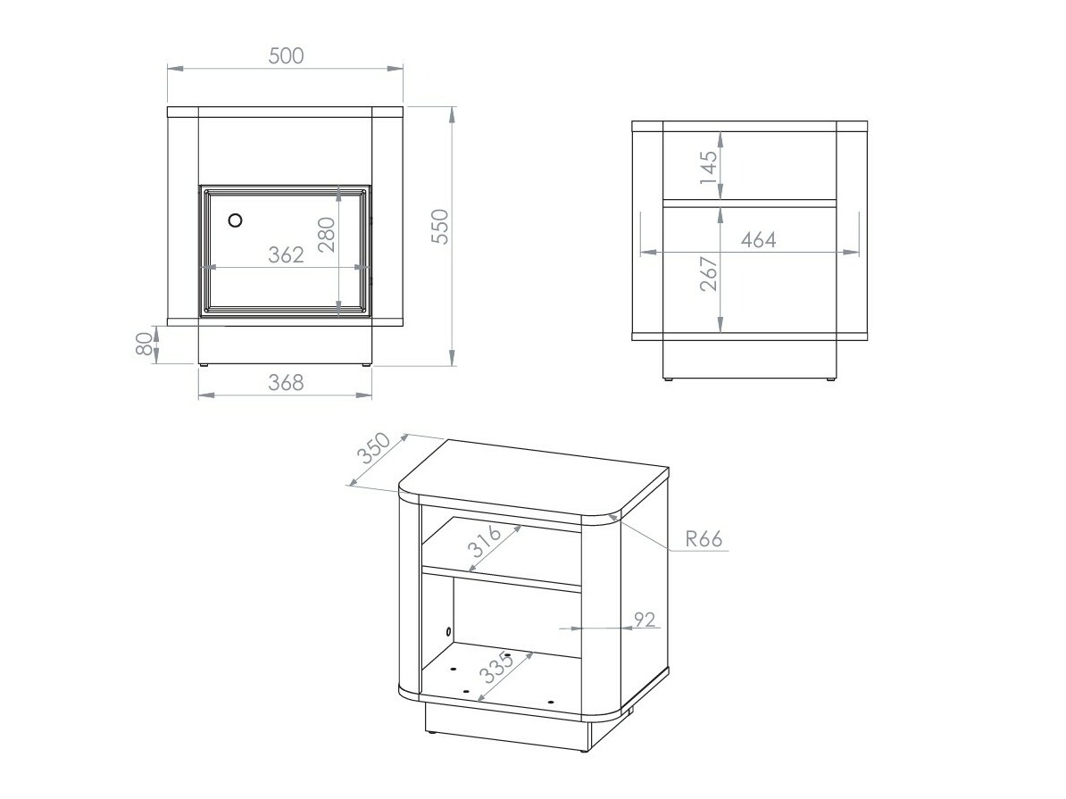 Nachtkastje Cavrome 107