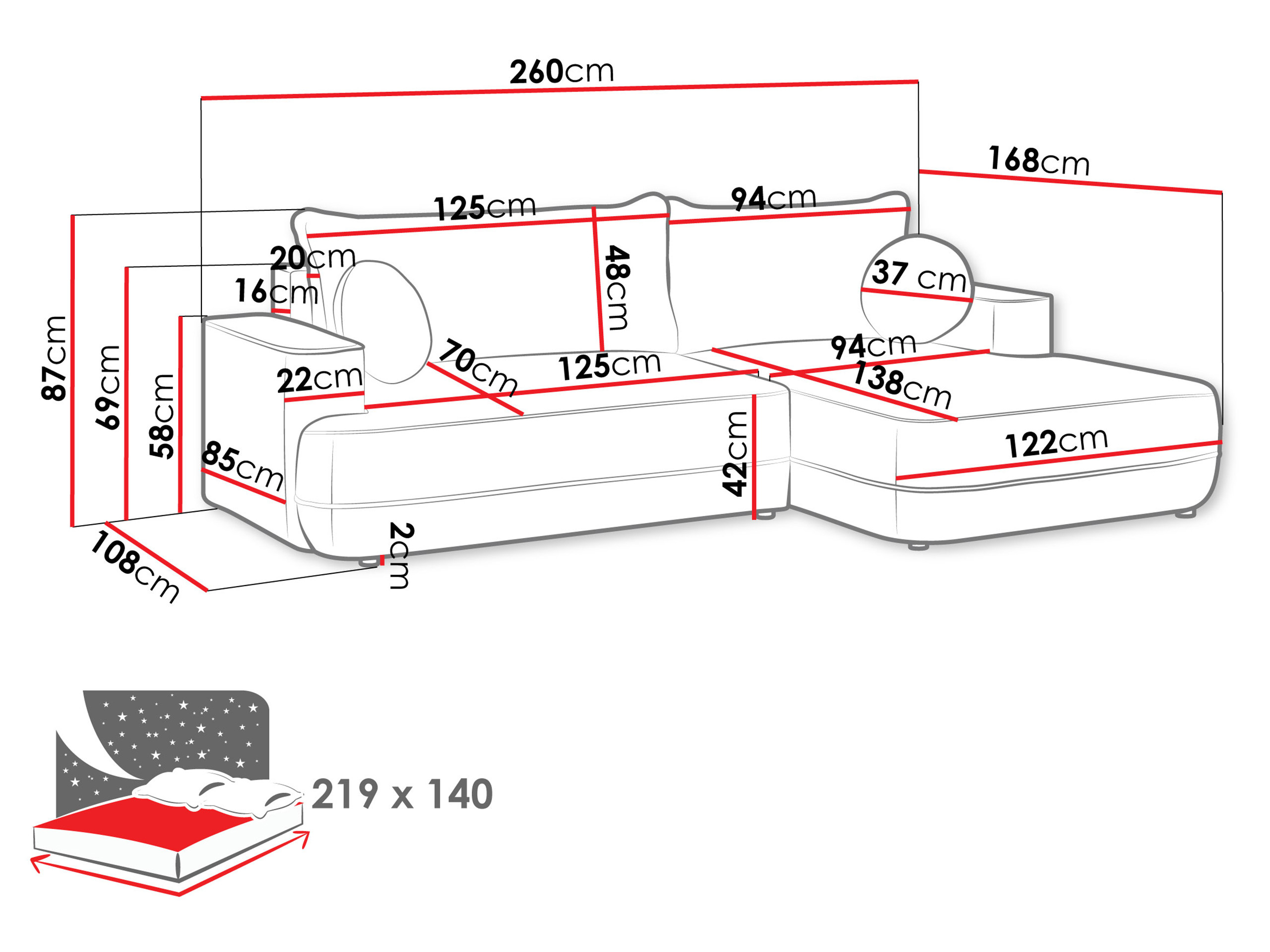 Hoekbank Magal I (Velo 623)