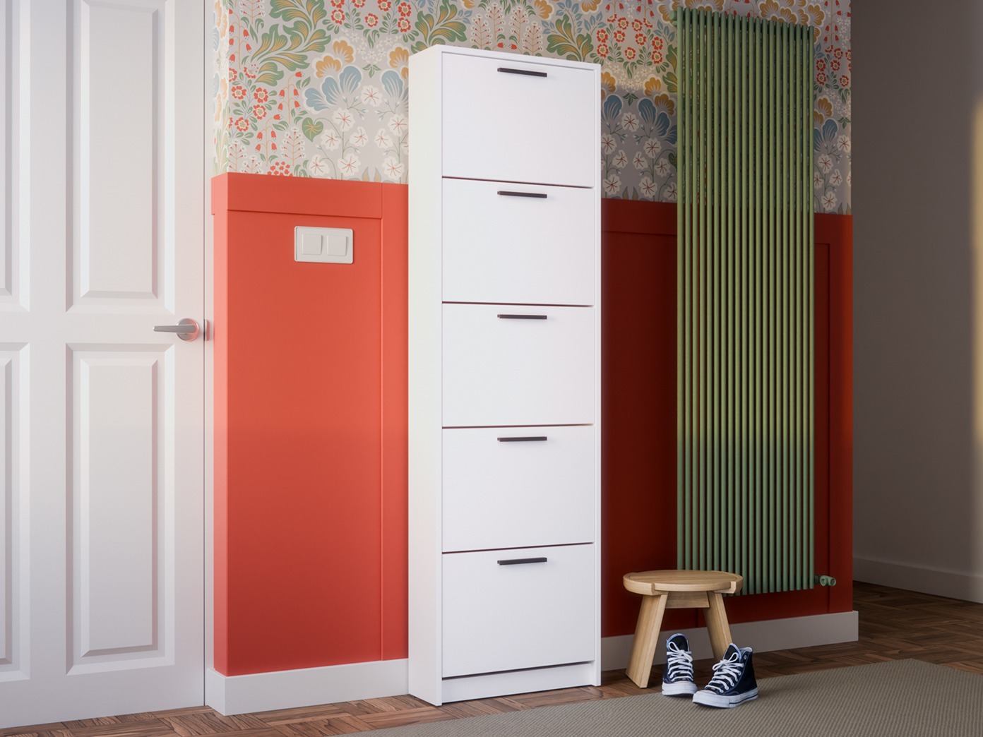 Schoenenkast Ontario 187 (Wit)