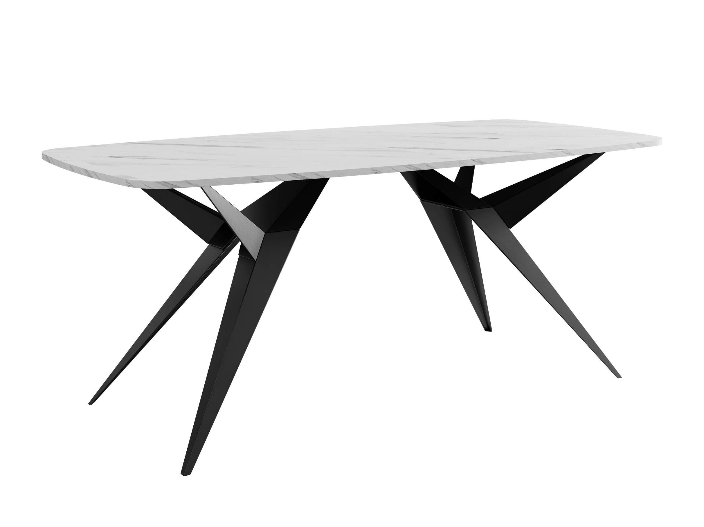 Tafel Oswego 152 (Wit marmer)