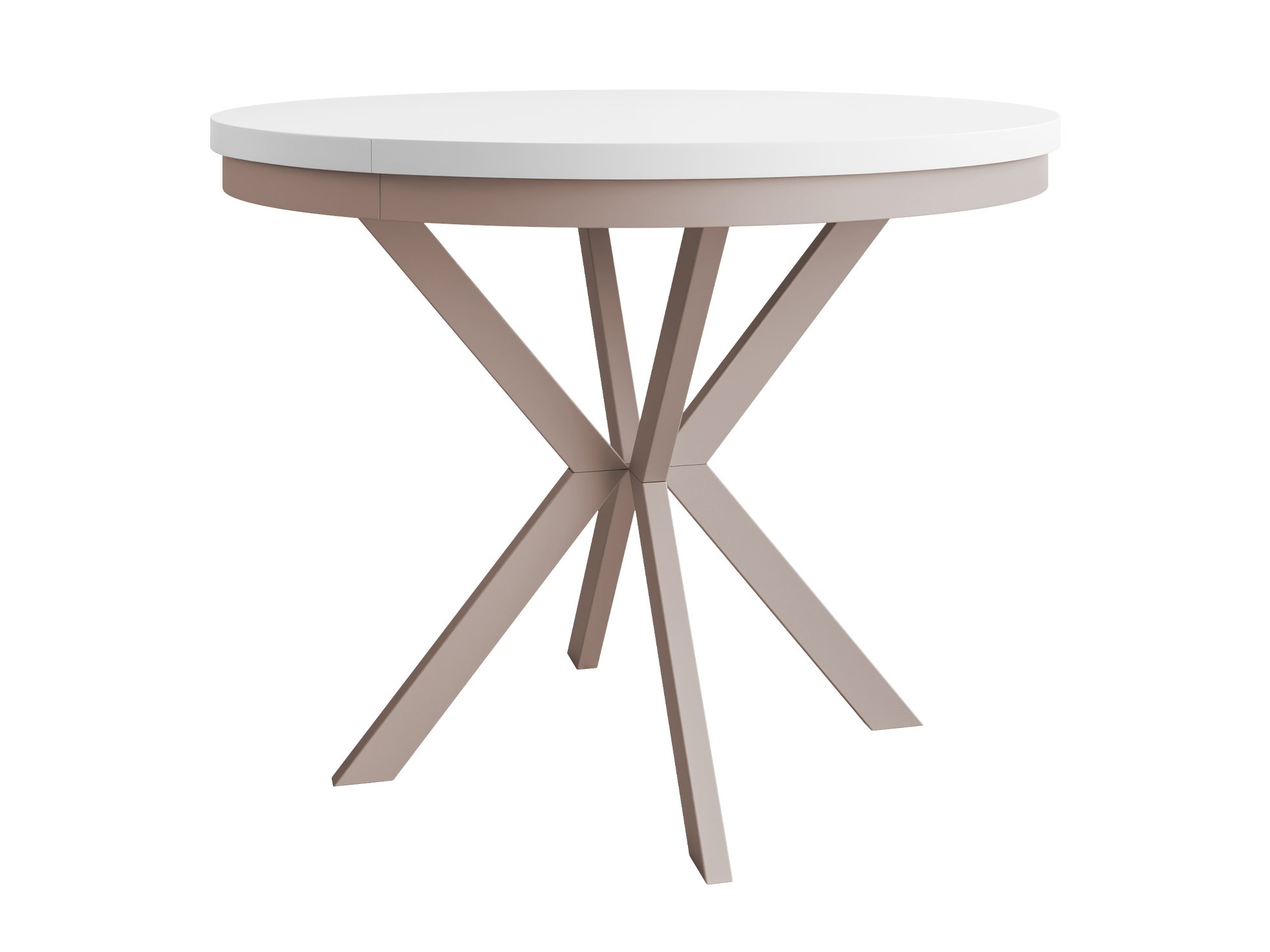 Tafel Oswego 155 (Wit + Kasjmier)