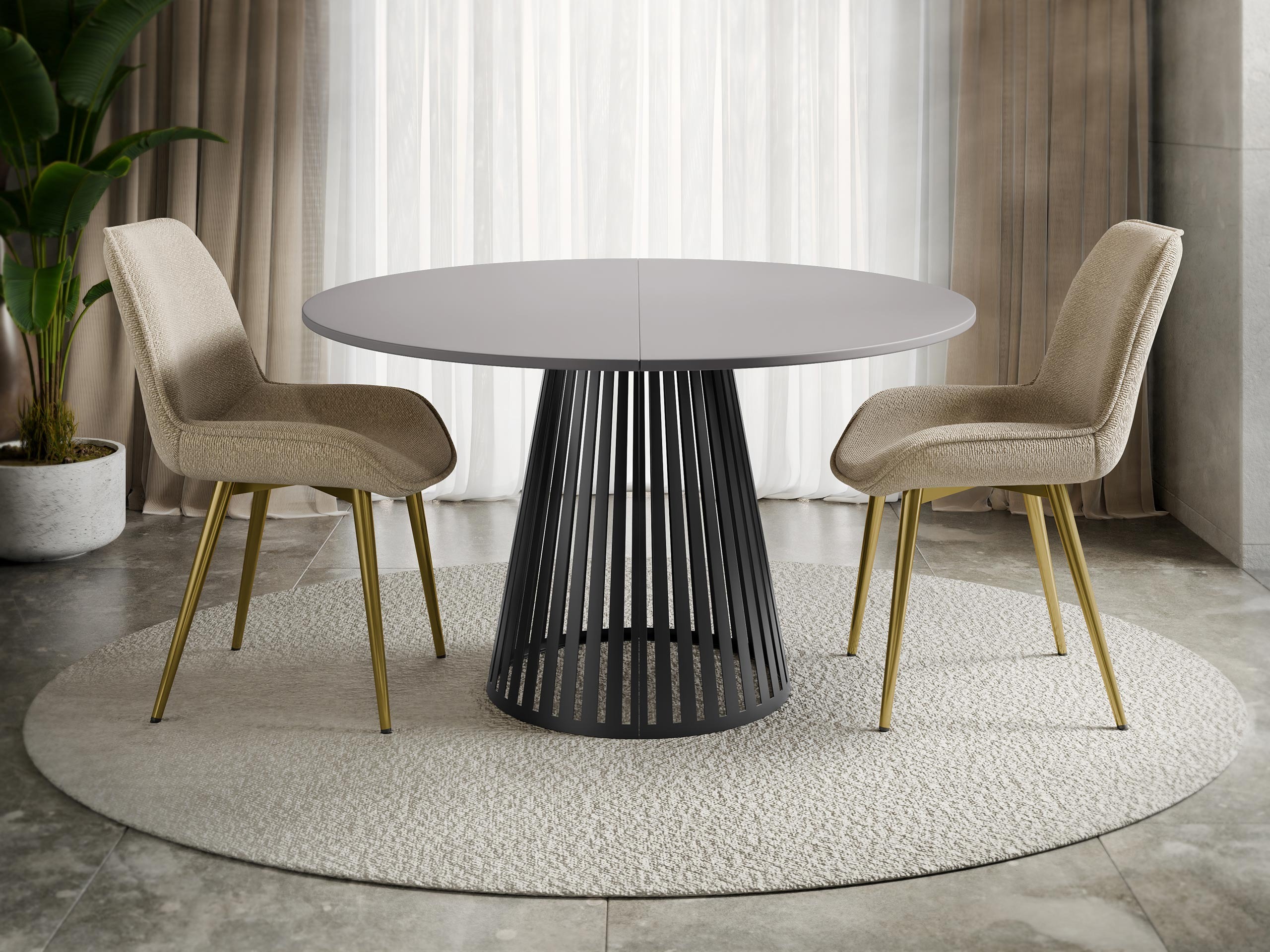 Tafel Prudentia II (Grijs + Zwart)