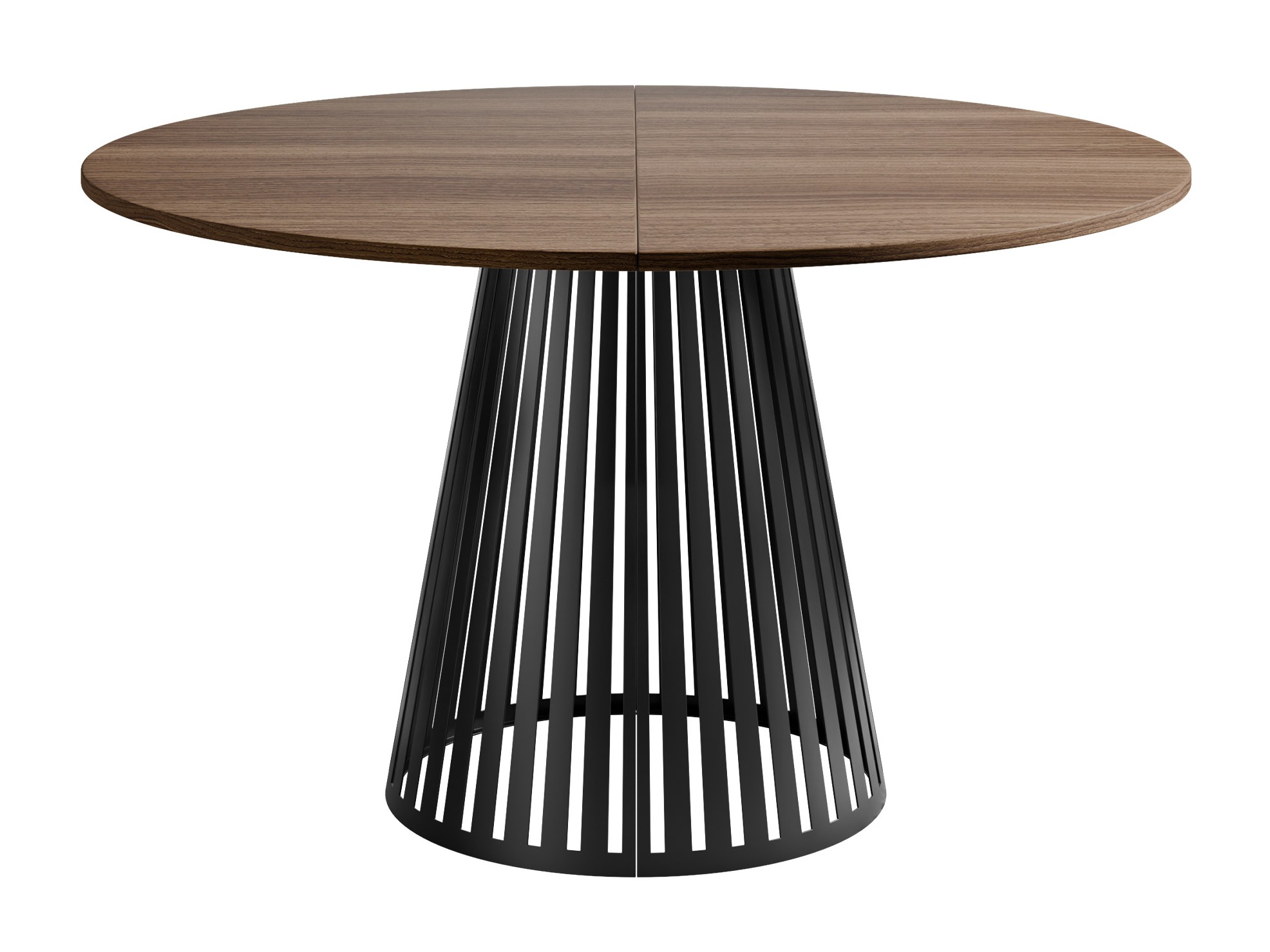 Tafel Prudentia II (Notenhout + Zwart)