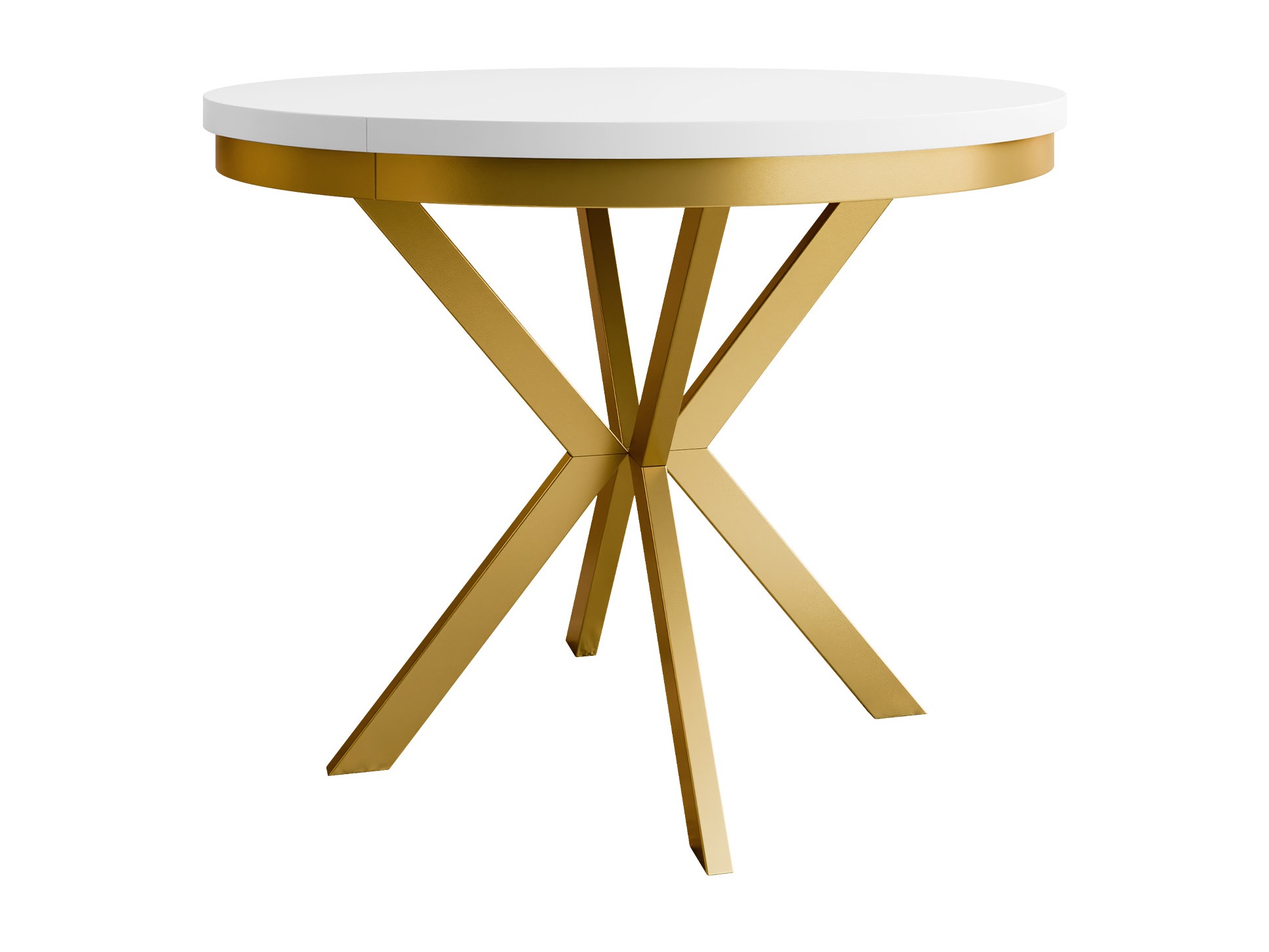 Tafel Oswego 156 (Wit + Gouden)