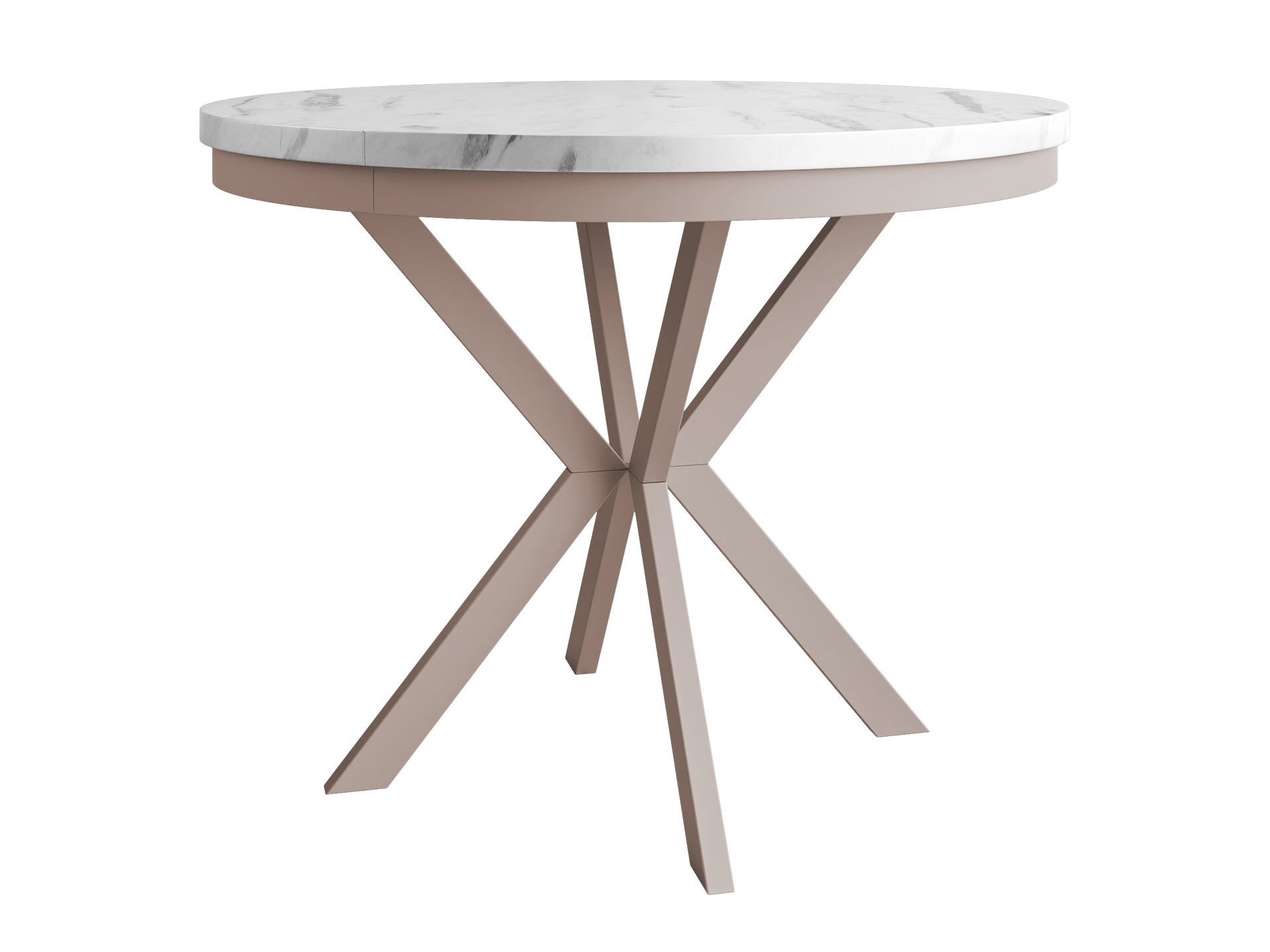 Tafel Oswego 157 (Wit marmer + Kasjmier)
