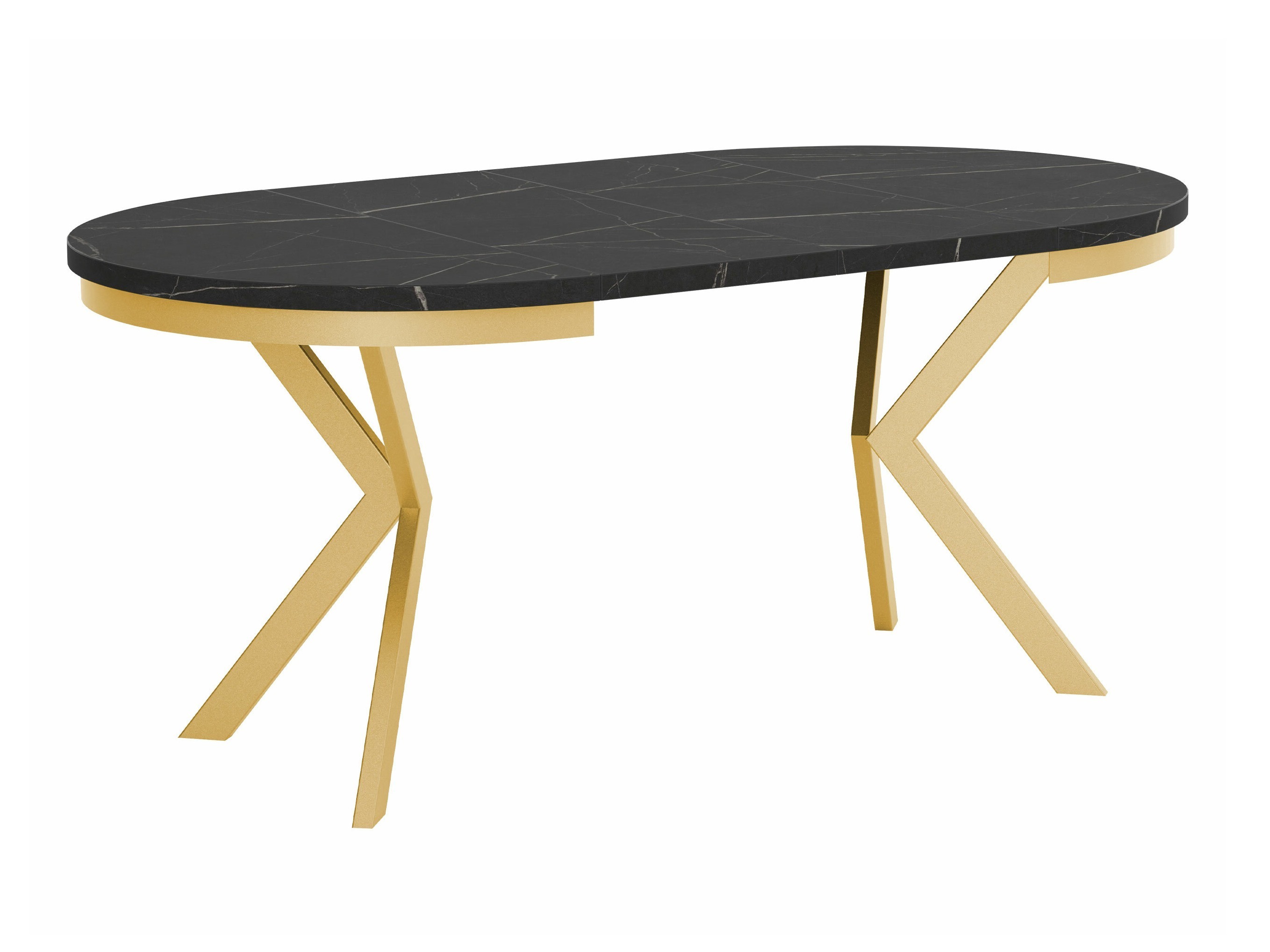 Tafel Oswego 157 (Zwart marmer)