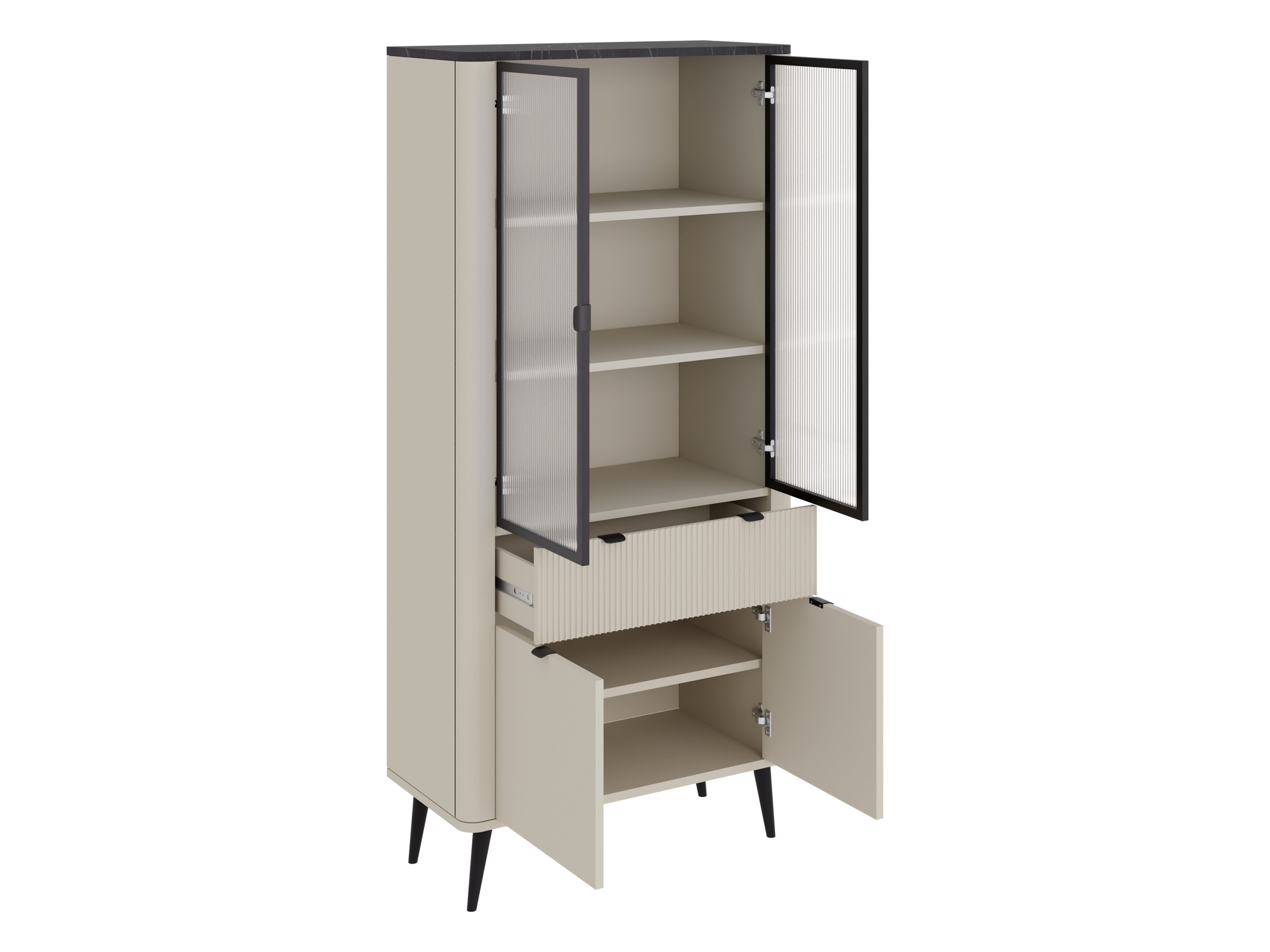 Woonkamerset Lufela 120 (Kasjmier + Grijs marmer)