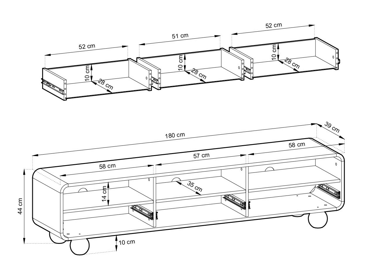 TV-meubel Vendori 101