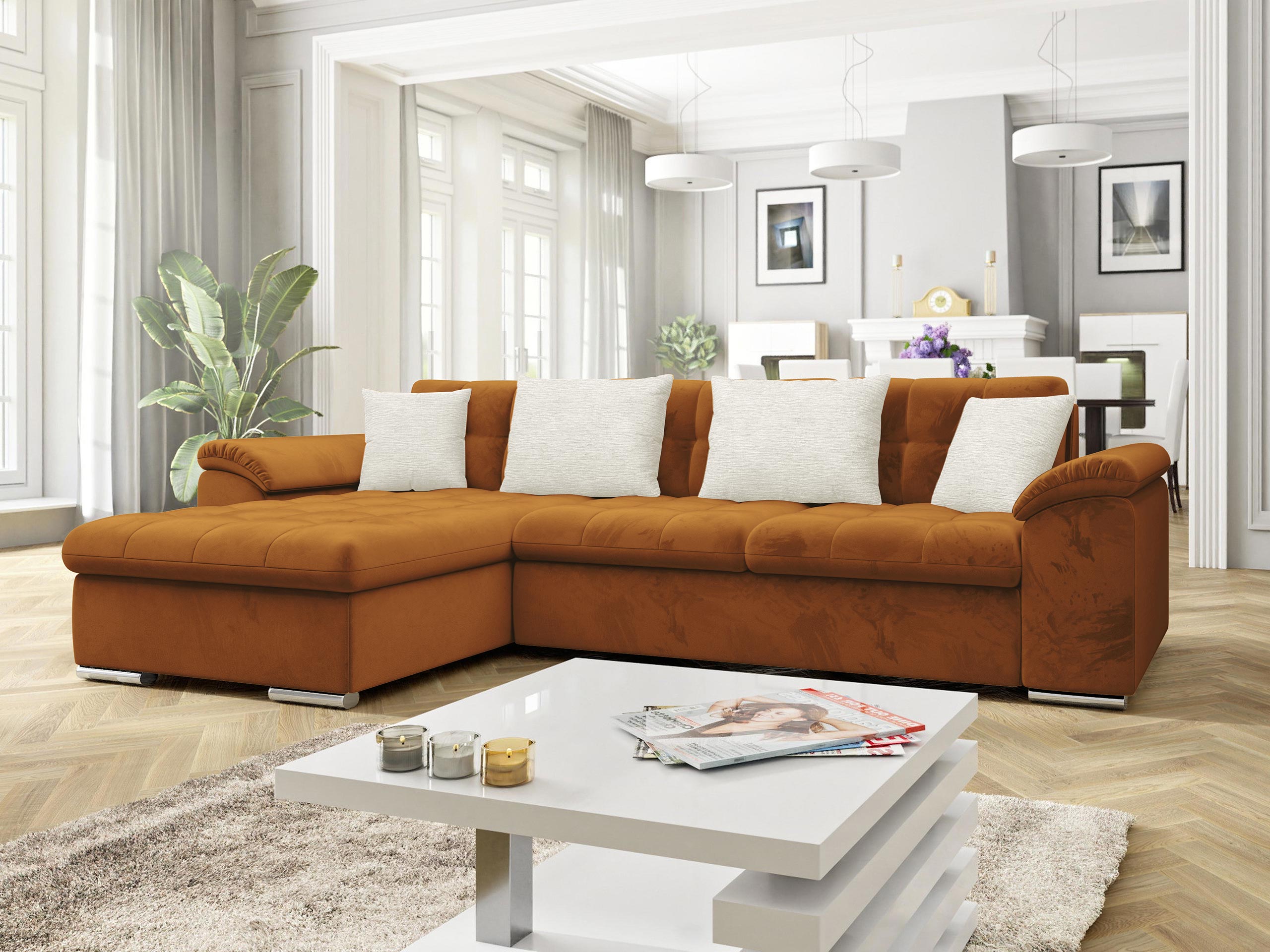 Hoekbank Comfivo Mica II (Piano 21 + Mokka 03)
