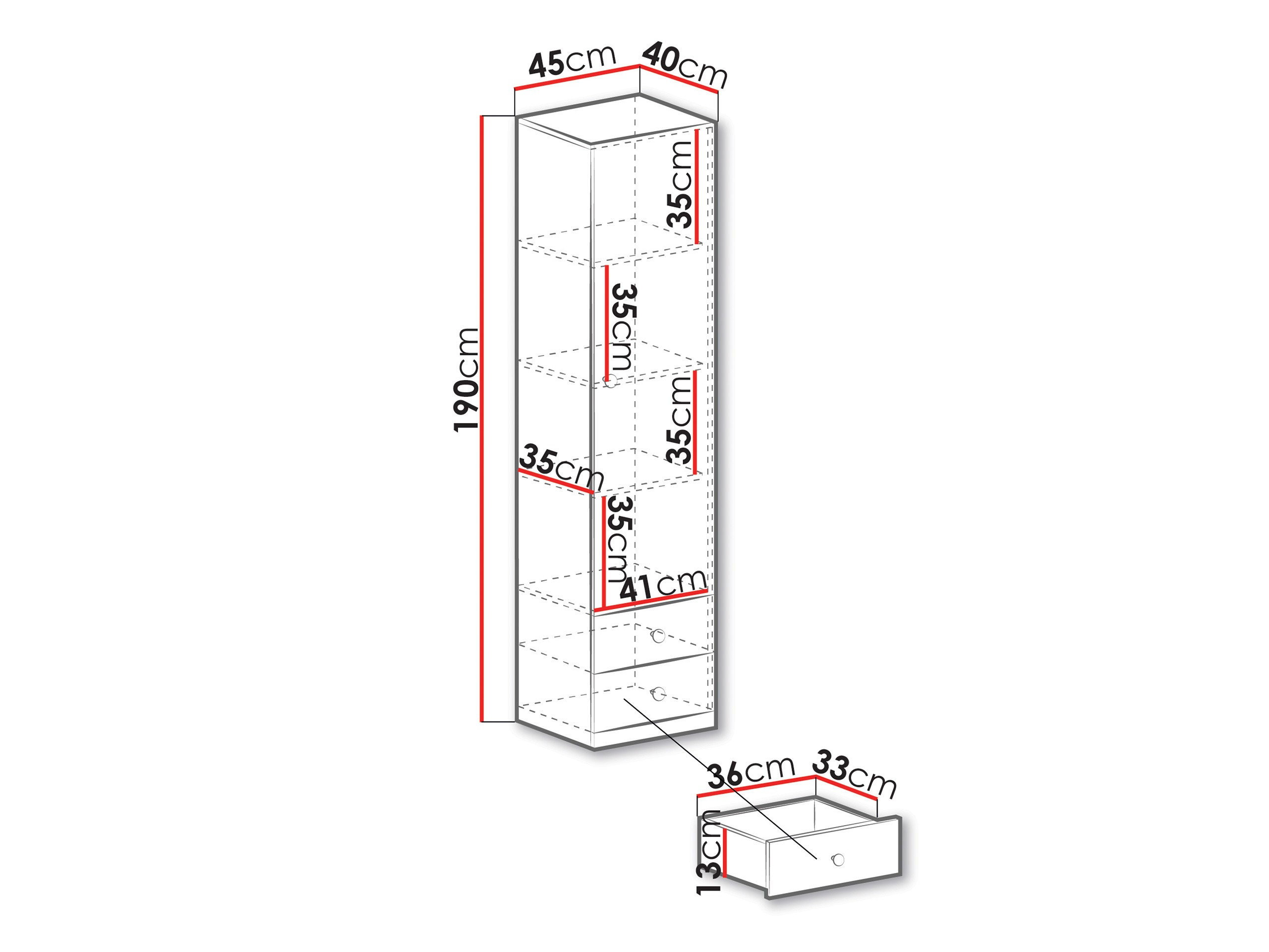 Boekenkast Tesmonu 103