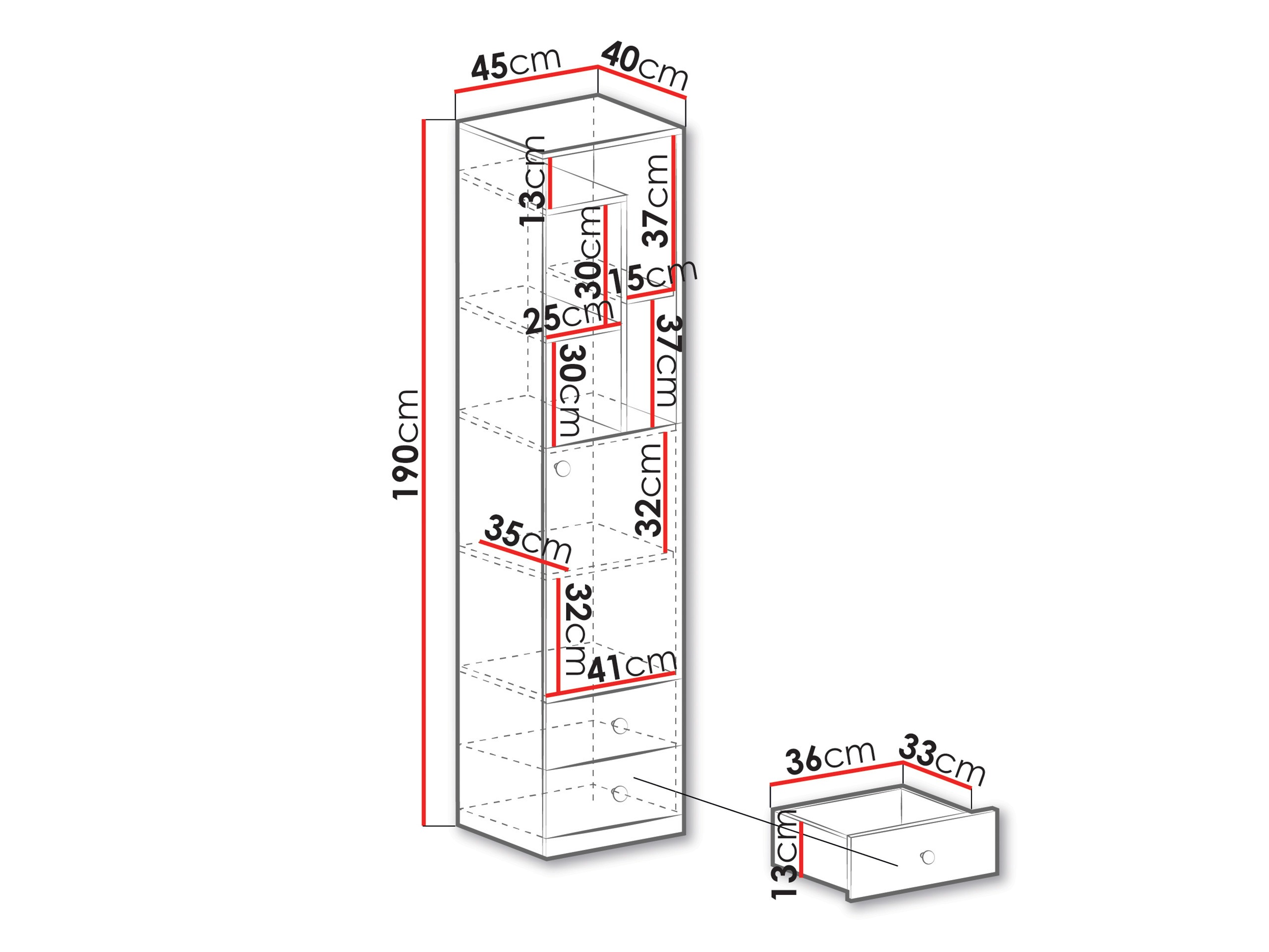 Boekenkast Tesmonu 104