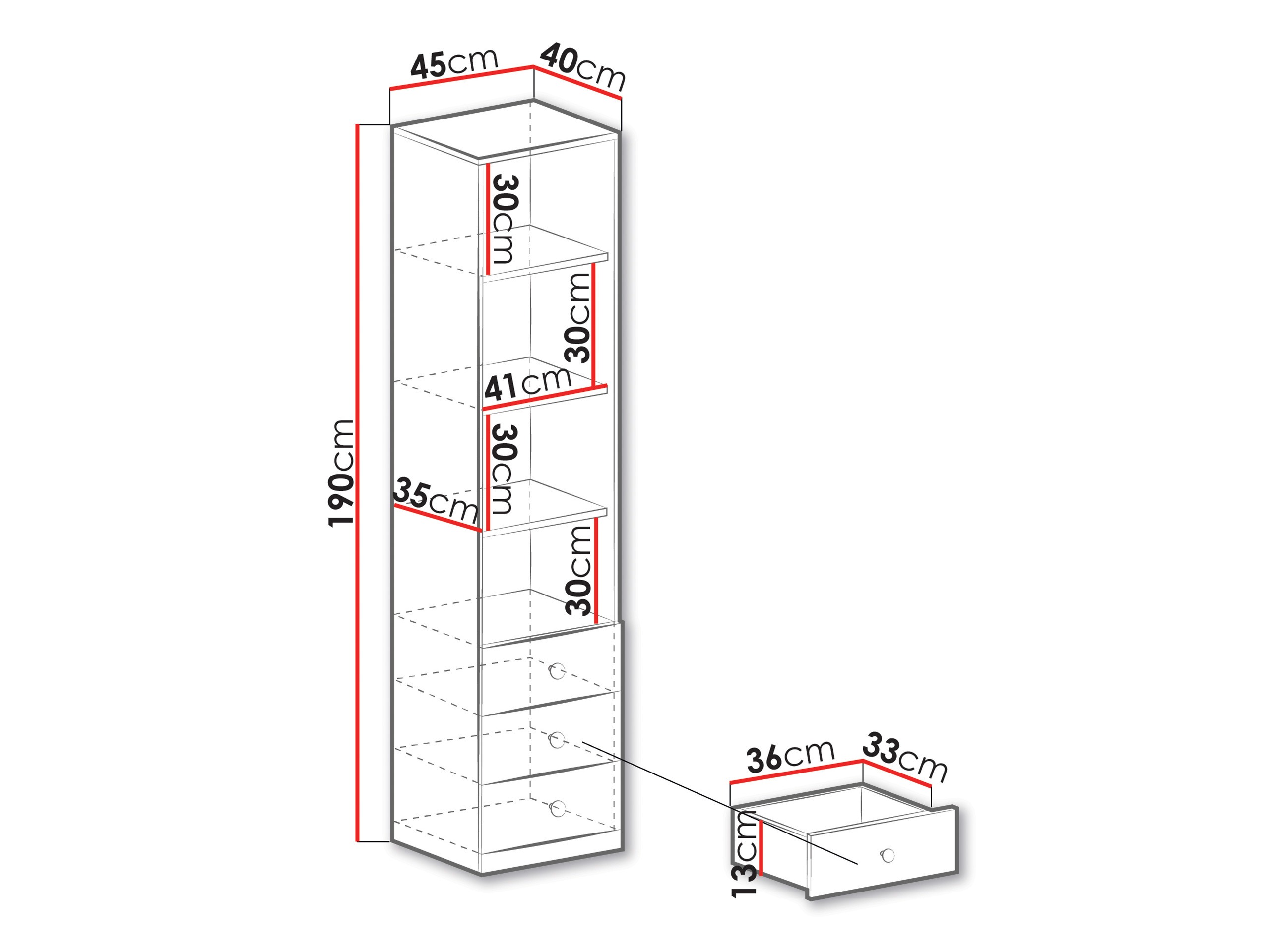 Boekenkast Tesmonu 105