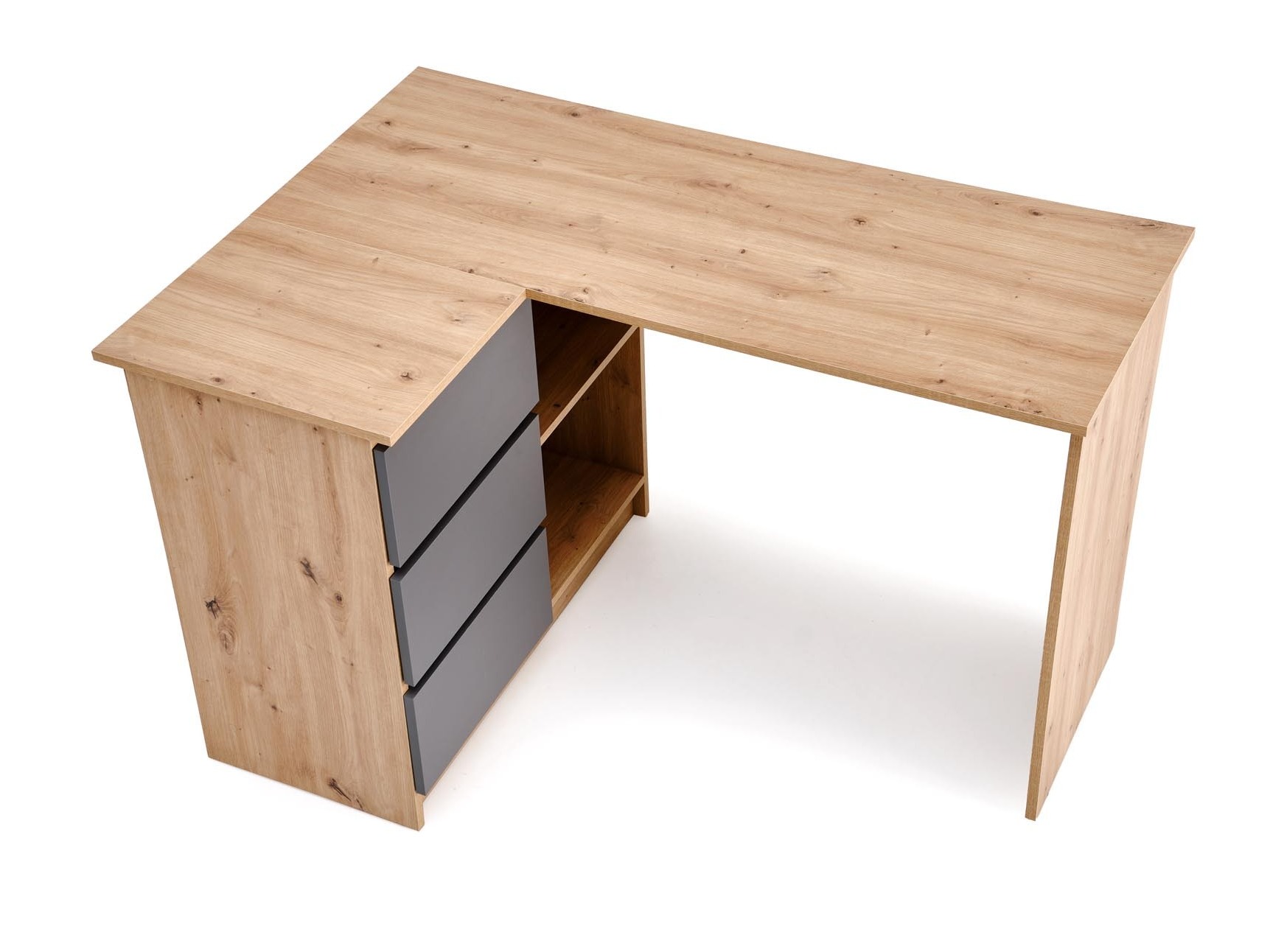 Hoekbureau Houston 1950 (Grafiet + Artisan eiken)