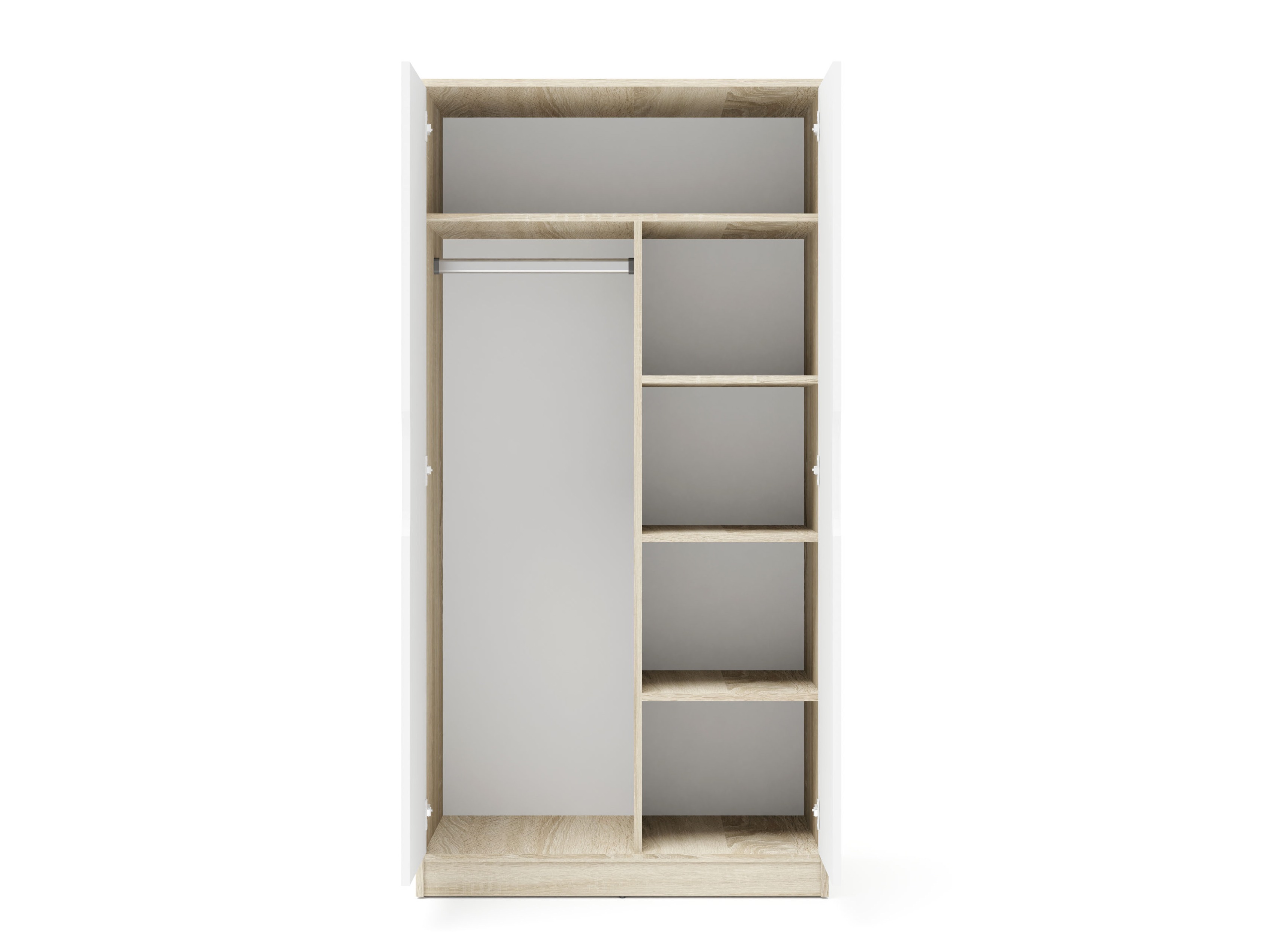 De reeks van de kinderkamer Elitenu 105 (Sonoma eik + Wit)