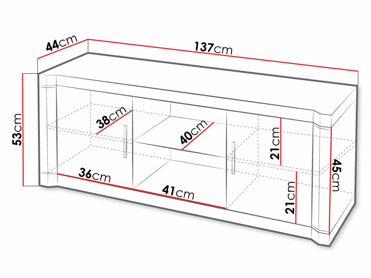 TV-meubel Lorelie 111 (Truffel eiken)