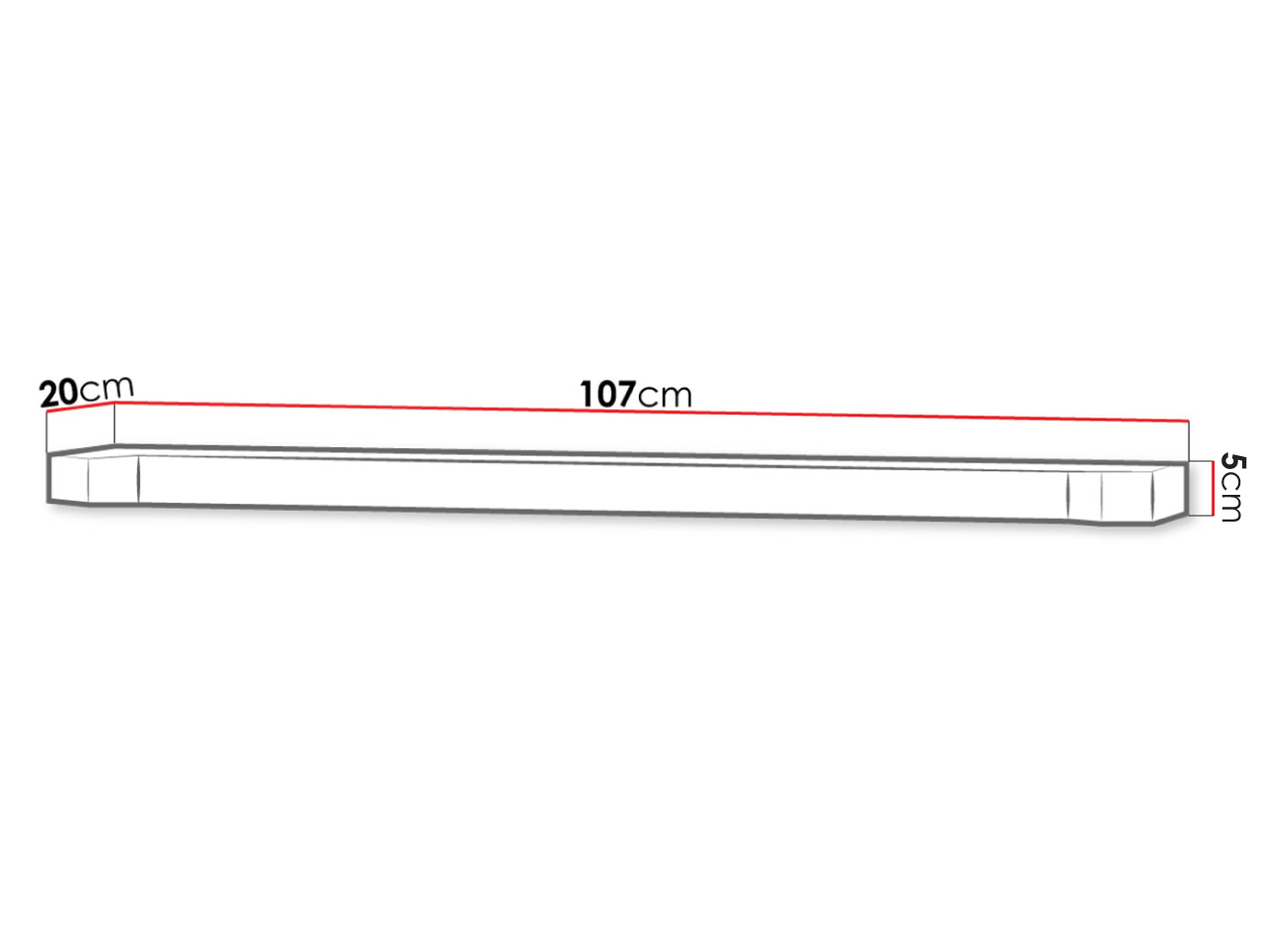 Wandplank Lorelie 109 (Truffel eiken)