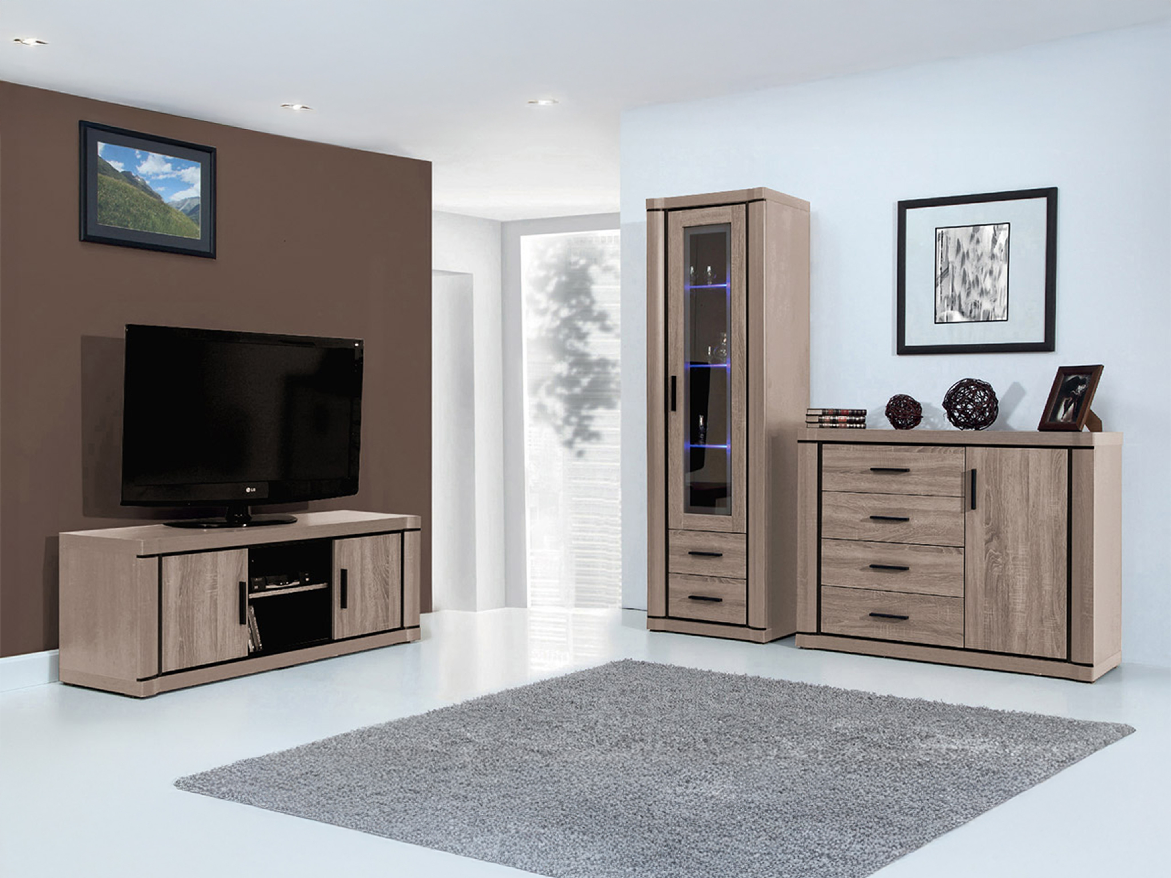 Woonkamerset Lorelie 122 (Truffel eiken)