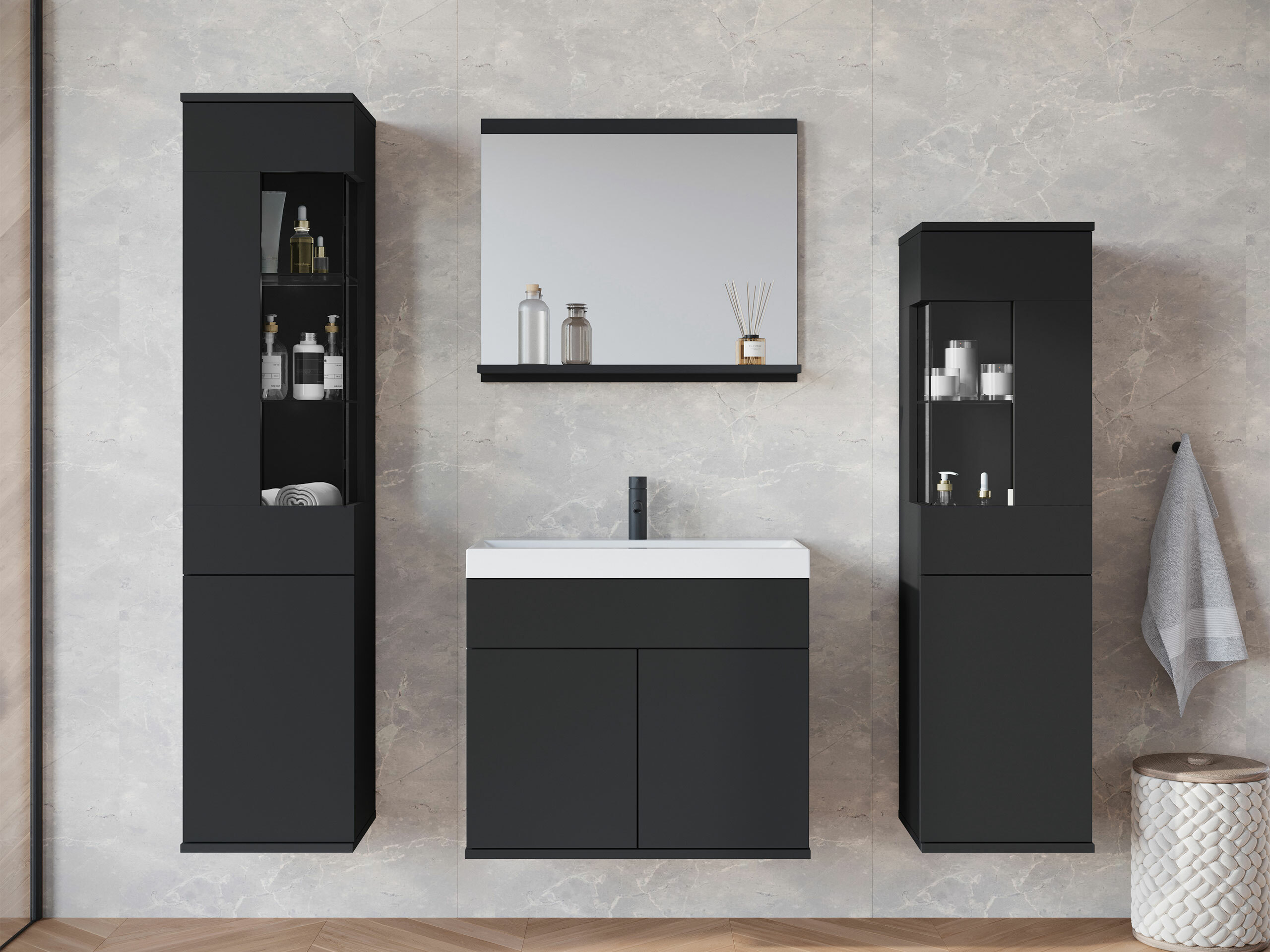 Badkamerset Sarasota 194 (Grafiet)