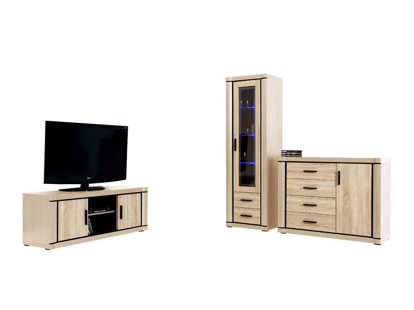 Woonkamerset Lorelie 122 (Sonoma eik)