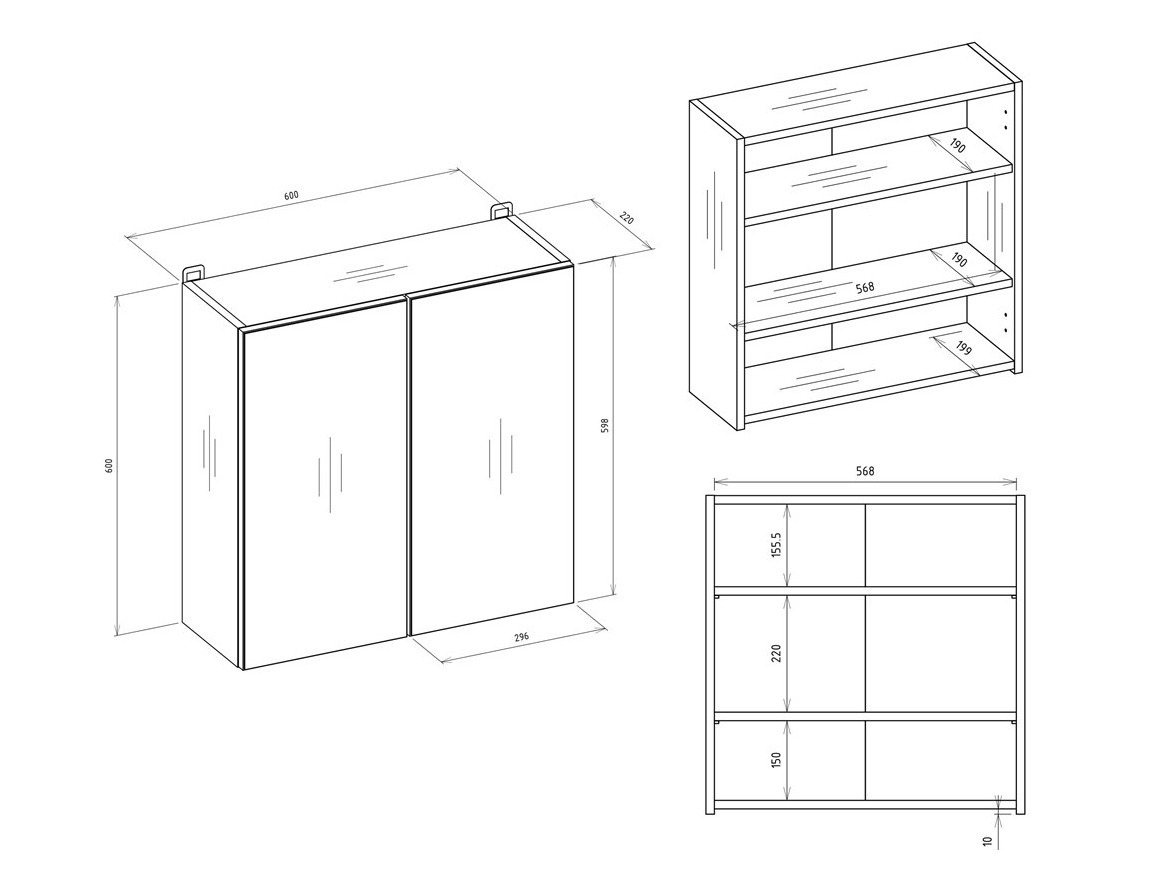 Badkamerspiegelkast Balelbo 101 (Wit)