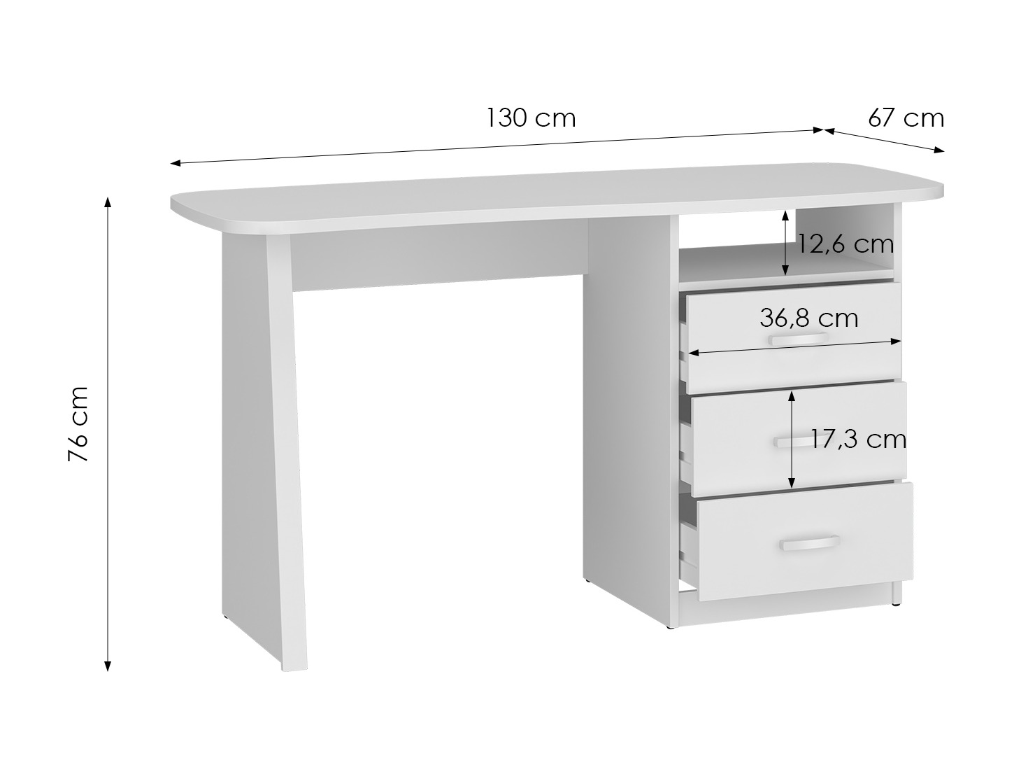 Bureau Ontario 204 (Wit)