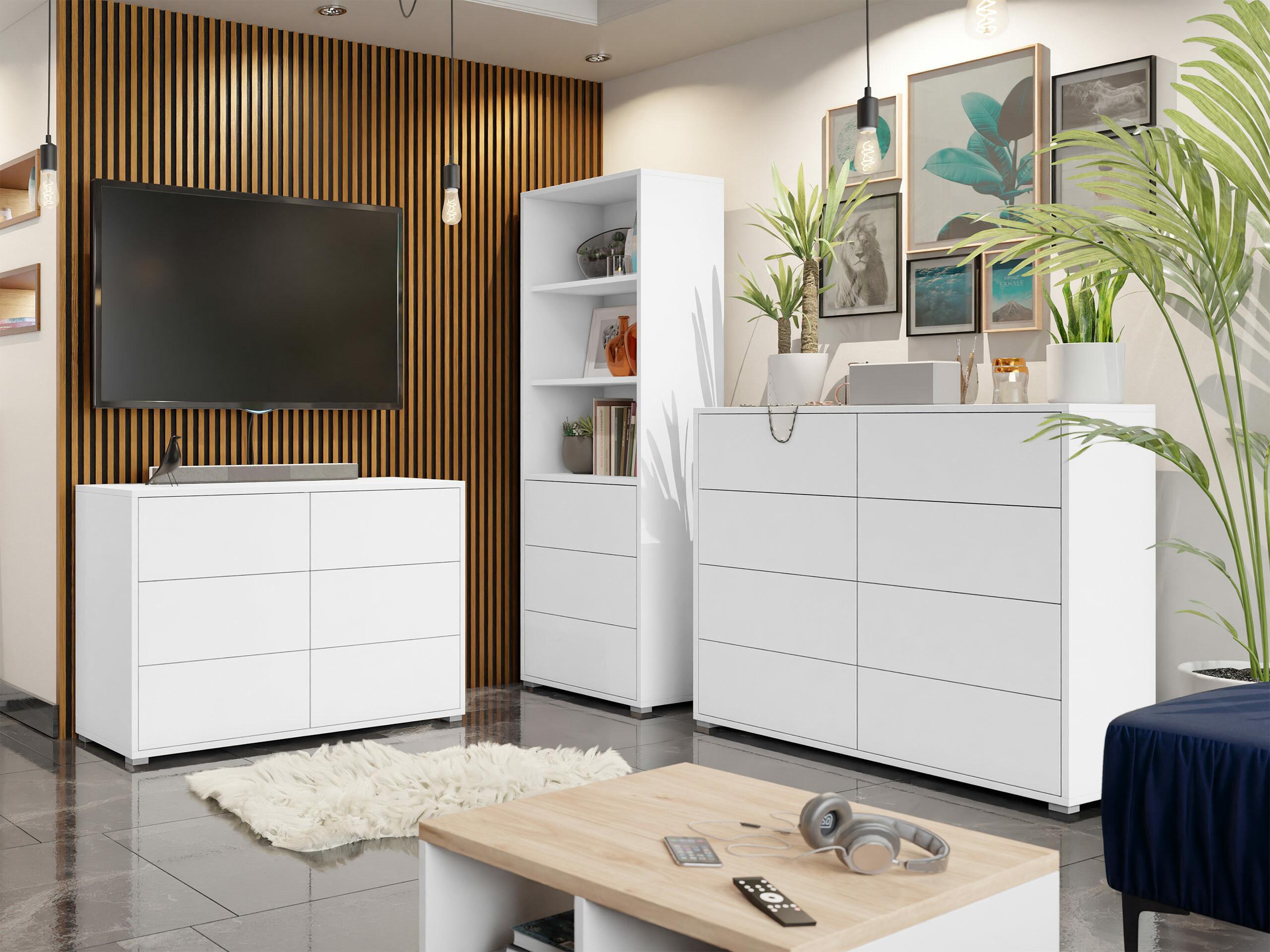 Woonkamerset Comfivo Fersoe 107 (Wit)